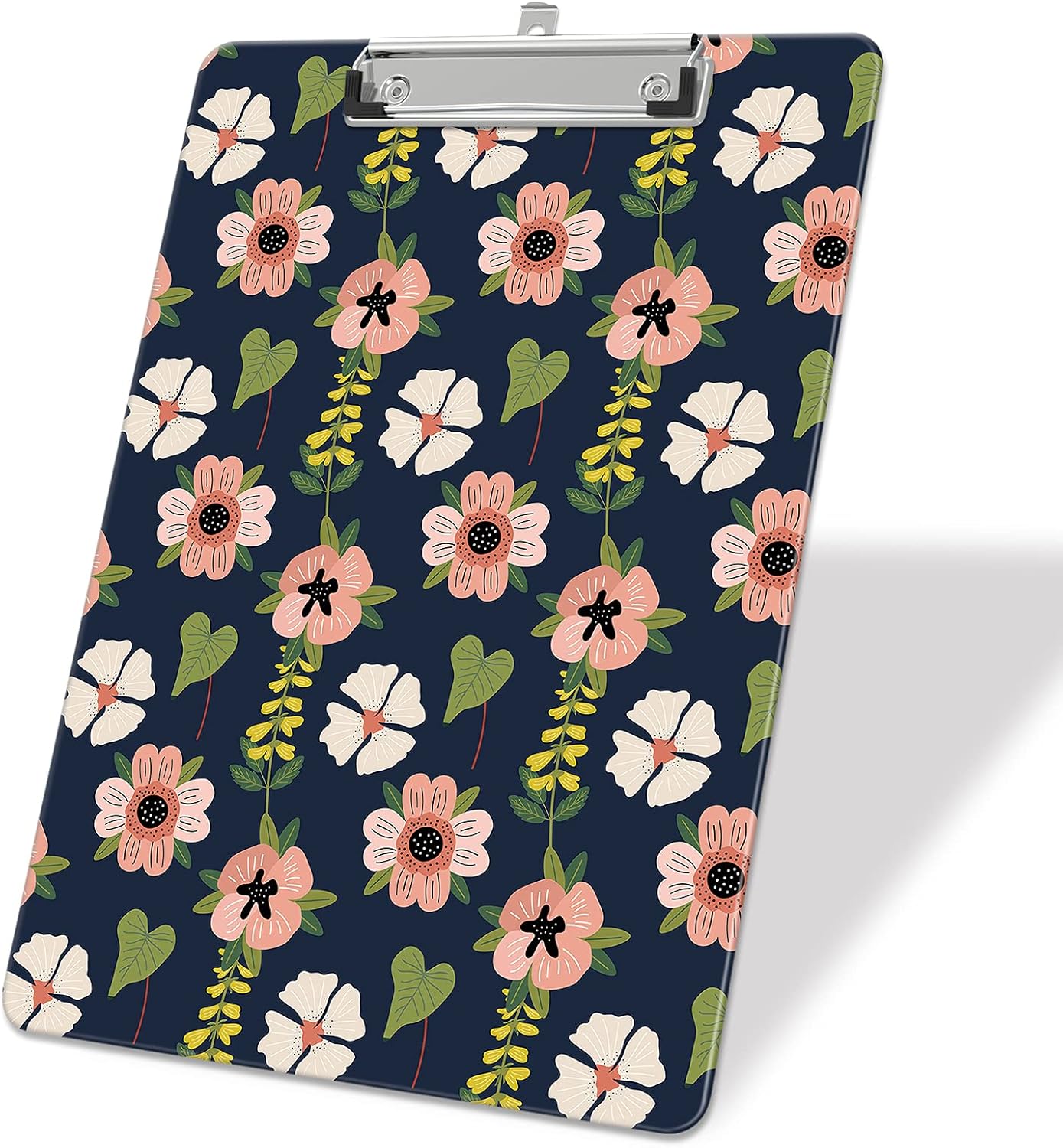 Plastic A4 Clipboards, Cute Clip Board Stardard Letter Size 9 x 12.5 in, Office Decorative for Students Women Men and Kids, Morning Glory