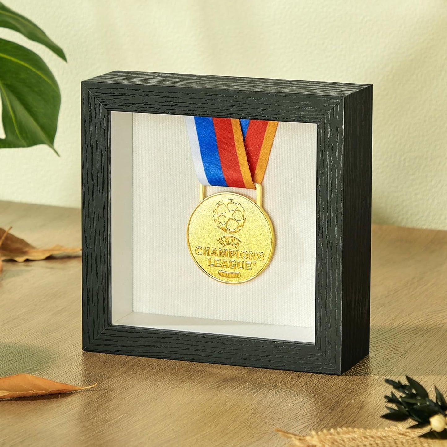 5x5 Mini Shadow Box Display Case Picture Frame with Soft Linen Back,Small Deep Black Shadow Box 5x5 for Flowers Medal Display Case Jersey pet Graduation Memorabilia Baby Ltems Crafts Photos