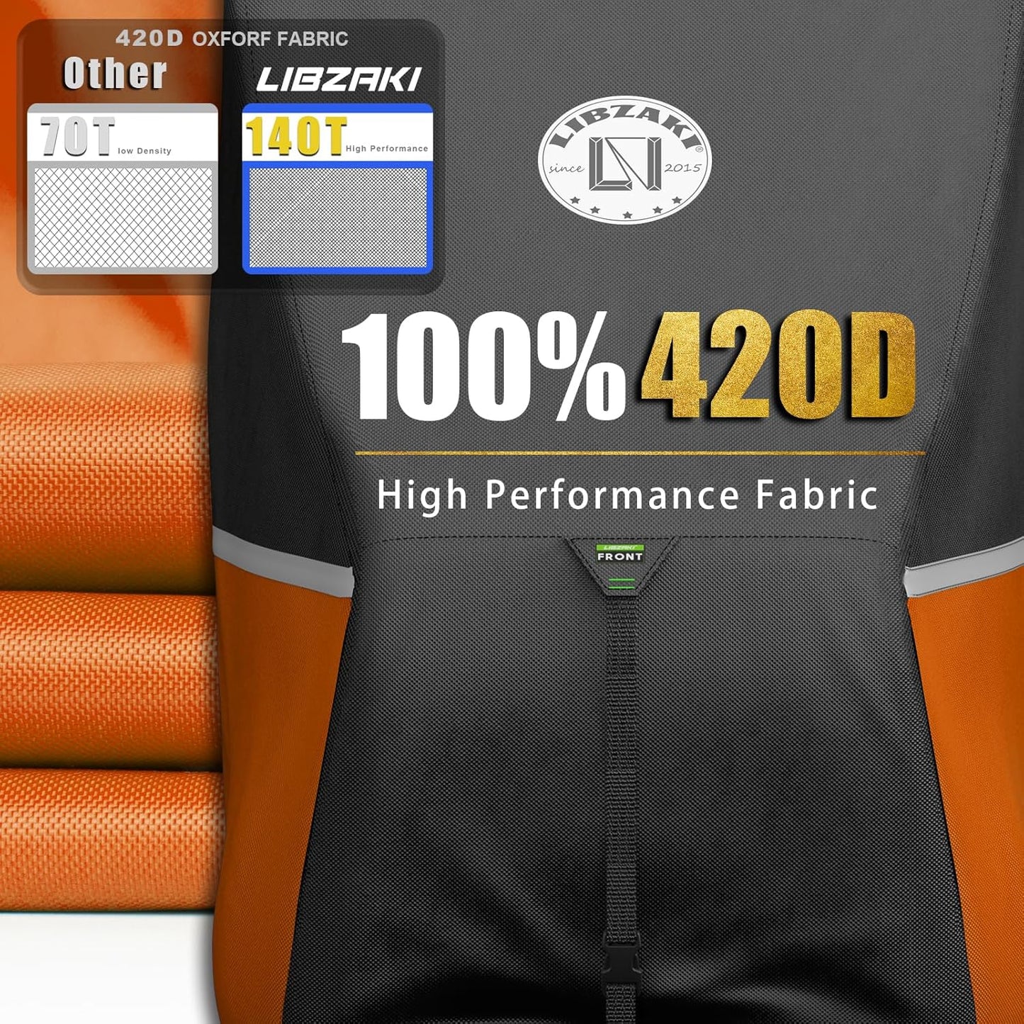 Waterproof Golf Cart Cover, Heavy Duty Marine Grade Fabric, Universal Fits for Most Brand 2/2+2/4+2 Passengers Yamaha, Honda, Club Car, EZGO Golf Cart