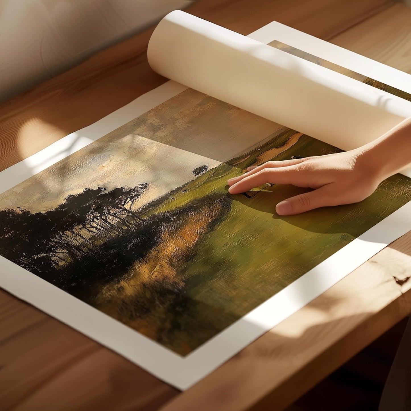 Vintage Golf Course Premium Giclee Fine Art Prints - Antique Style Golf Course Painting Posters, Golf Wall Art, Aesthetic Golfing Poster for Home Office Decor, Ready to Frame