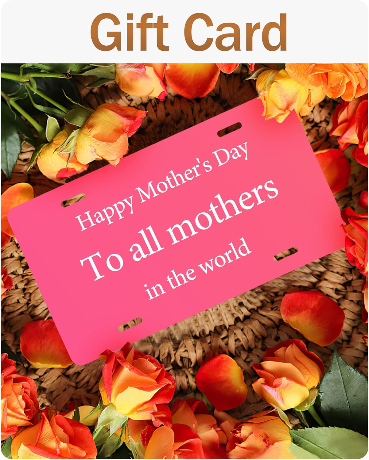 Front License Plate Personalized, Personalized License Plate for Front of Car with Image Text, Customized Front License Plate Designs, Auto Car Tags, Vanity Plate (6 x 12 Inch), black