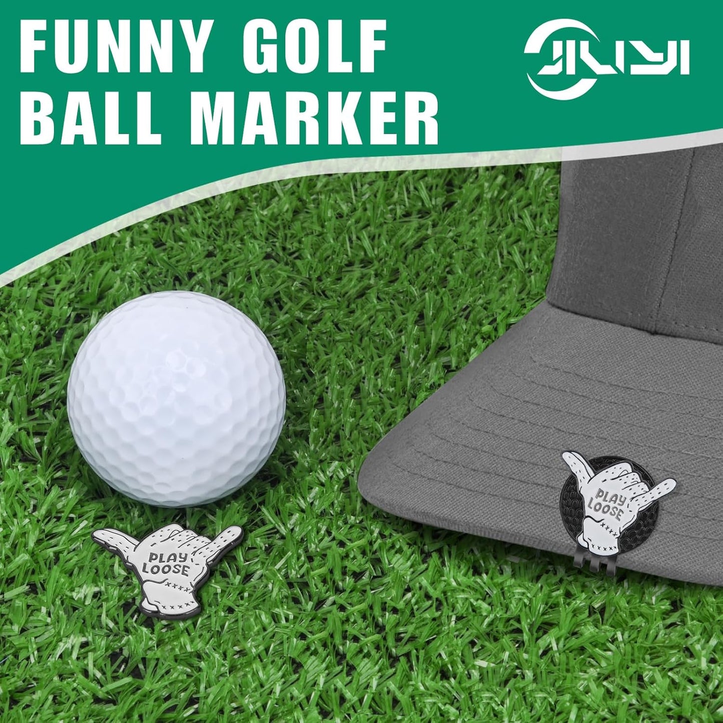 Golf Ball Marker Hat Clip, Golf Accessories for Men, Golf Ball Stamp, Funny Golf Gifts, Golf Gadgets
