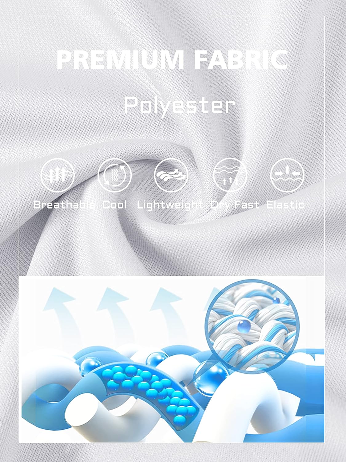 MAGCOMSEN Men's Polo Shirts 3 Buttons Casual Work T Shirts Quick Dry Short Sleeve Golf Shirt Pique Jersey Outdoor Performance