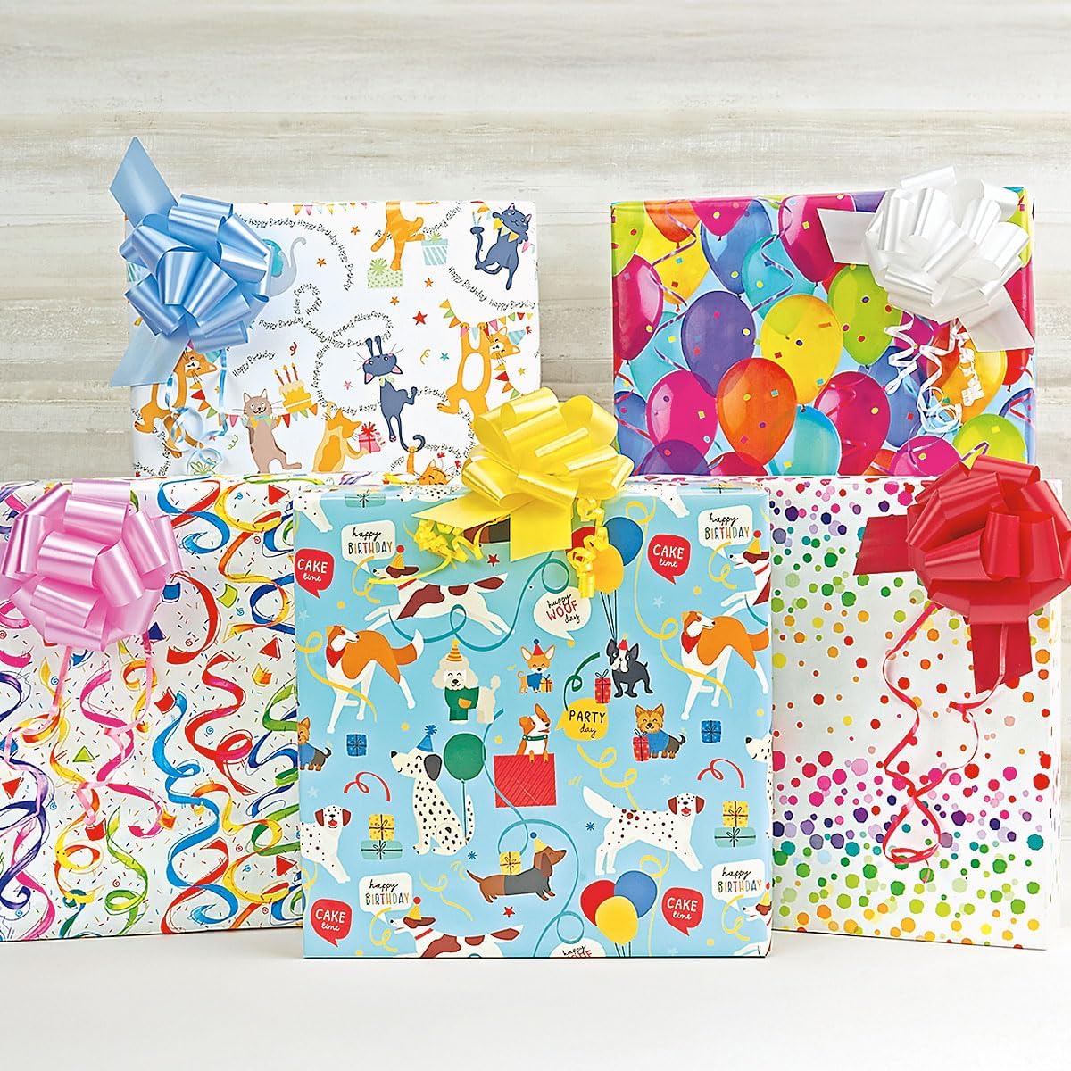 Current Photo Balloons Jumbo Gift Wrap Roll - 23 Inches x 32 Feet (61 Square Feet Total), Peek-Proof, For Birthdays, Graduations, Baby Showers and More