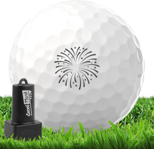 ExcelMark Pro Golf Ball Stamp - Easy Ball Identification - Choose from 25+ Styles and 4 Colors!
