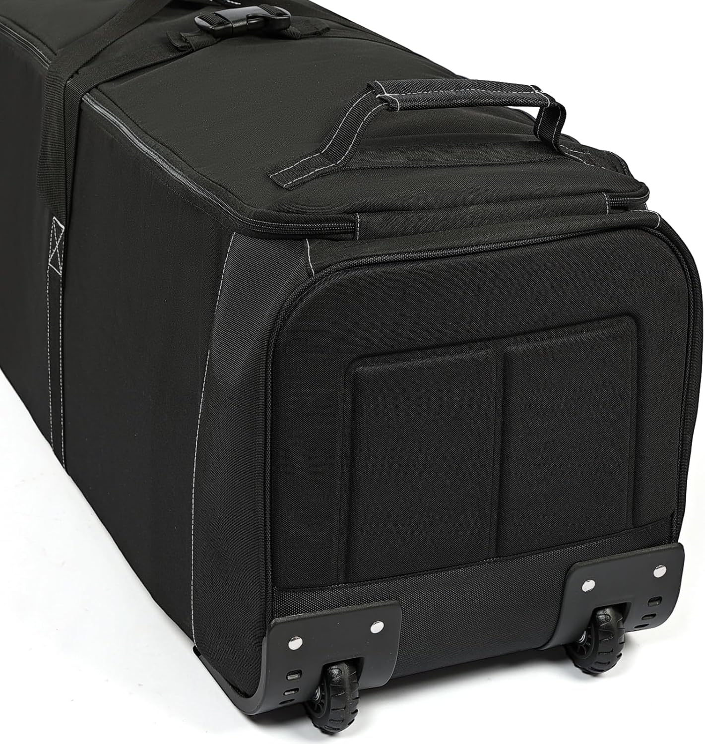 ZEEMO Golf Travel Bag, Full-Open Protective & Wheeled Airline-Approved Case for Clubs, Cart&StandBag, Soft-Sided Waterproof Cover Made of Heavy Duty Oxford