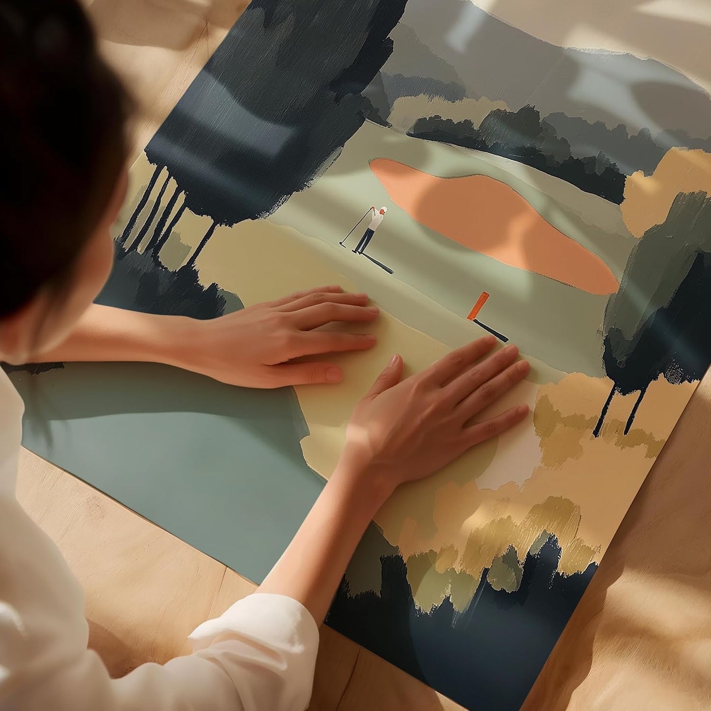 Golf Impressionist Art Print Posters - Premium Giclee Fine Art Prints - Sporty and Sophisticated Home Decor Posters, Golfer Art Prints for Home and Office Decor - Vintage Aesthetic, Ready to Frame