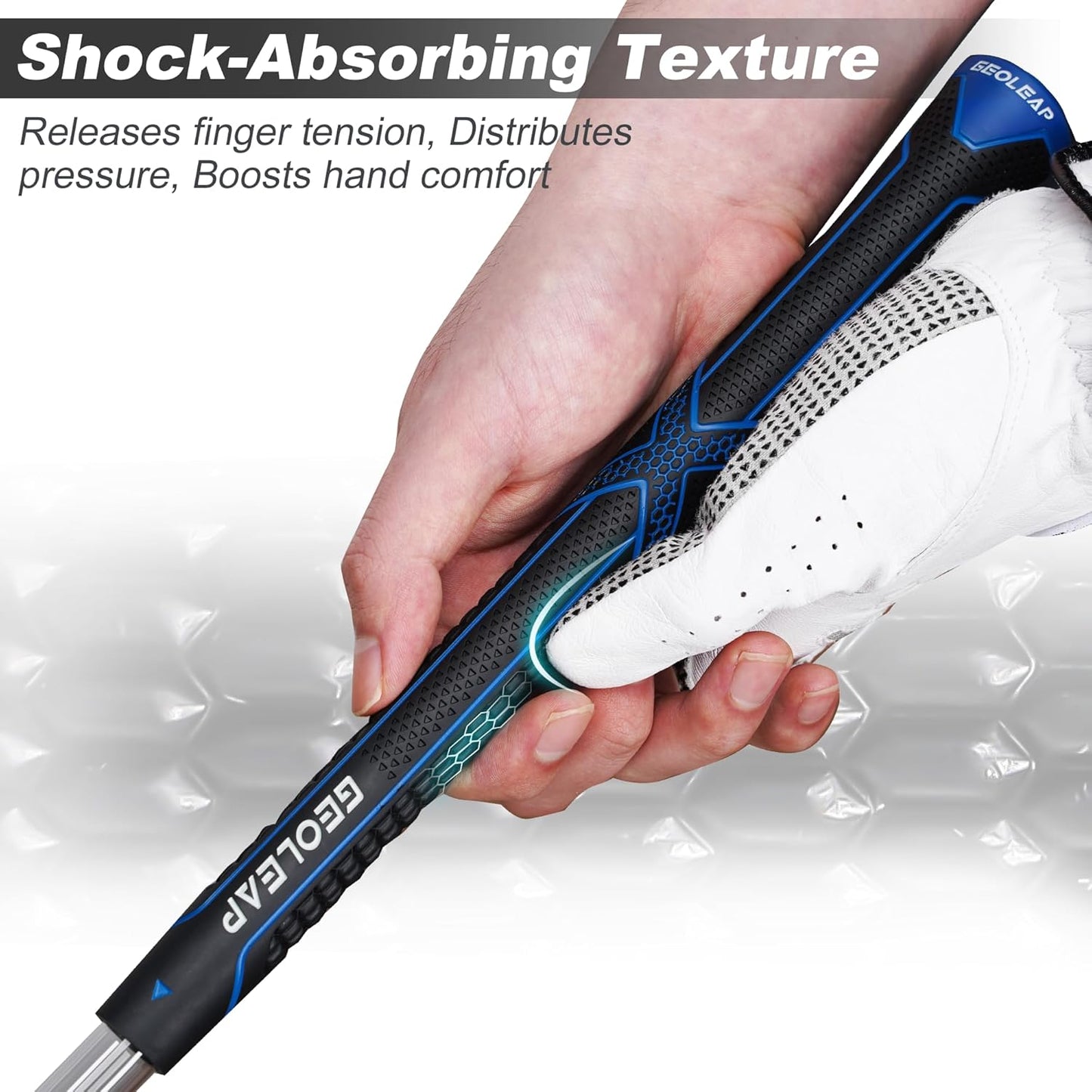 Geoleap Golf Grips 13 Pack,Non-slip and High Shock-absorbing Golf Club Grips ,Choose between 13 Grips with 15 Tapes and Full Kits.