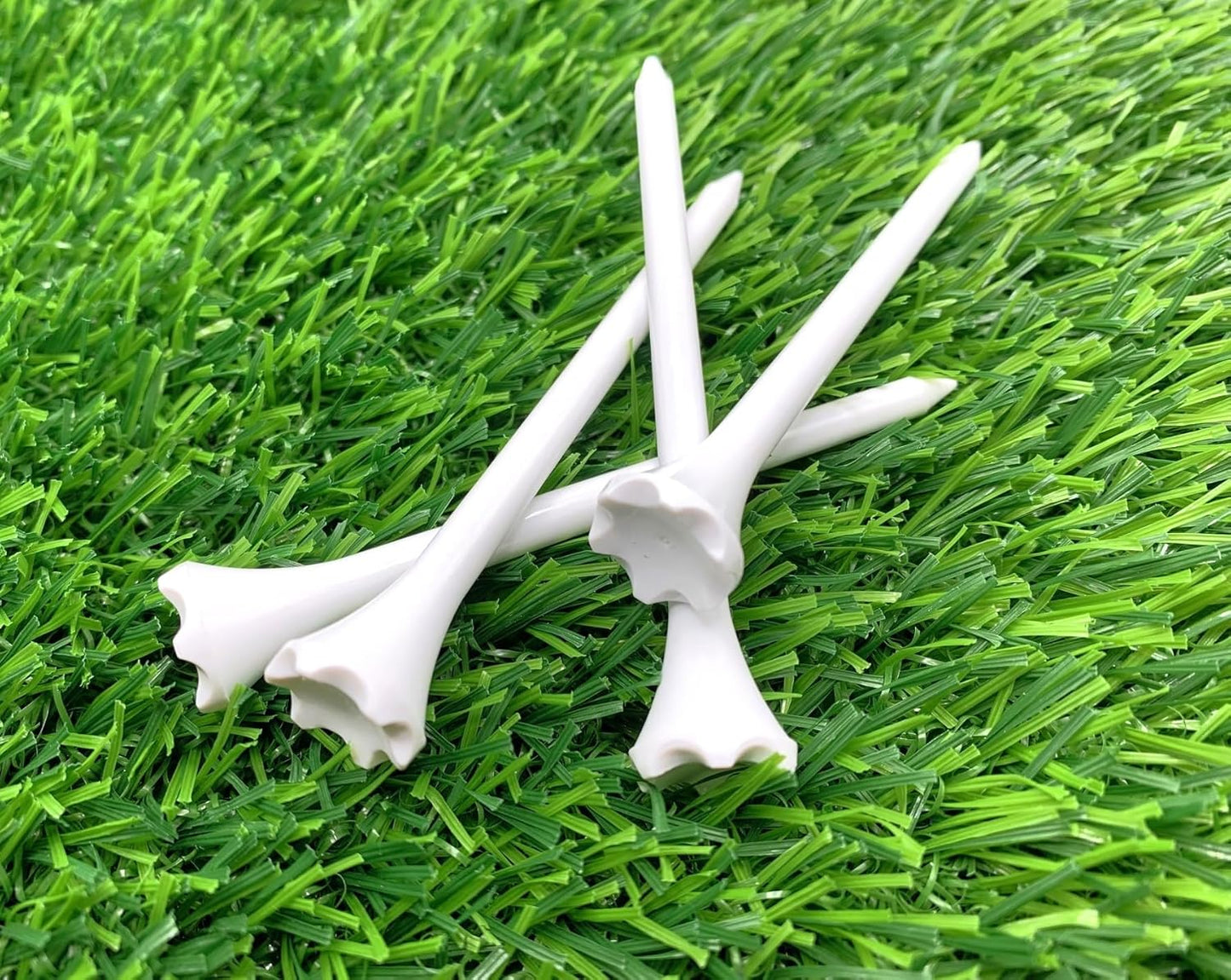 TRUESTRIKE Premium USA Golf Tees – 3¼" or 2¾" Durable Plastic Performance Tees (100 Pack) – Made in USA – Bulk Value Pack