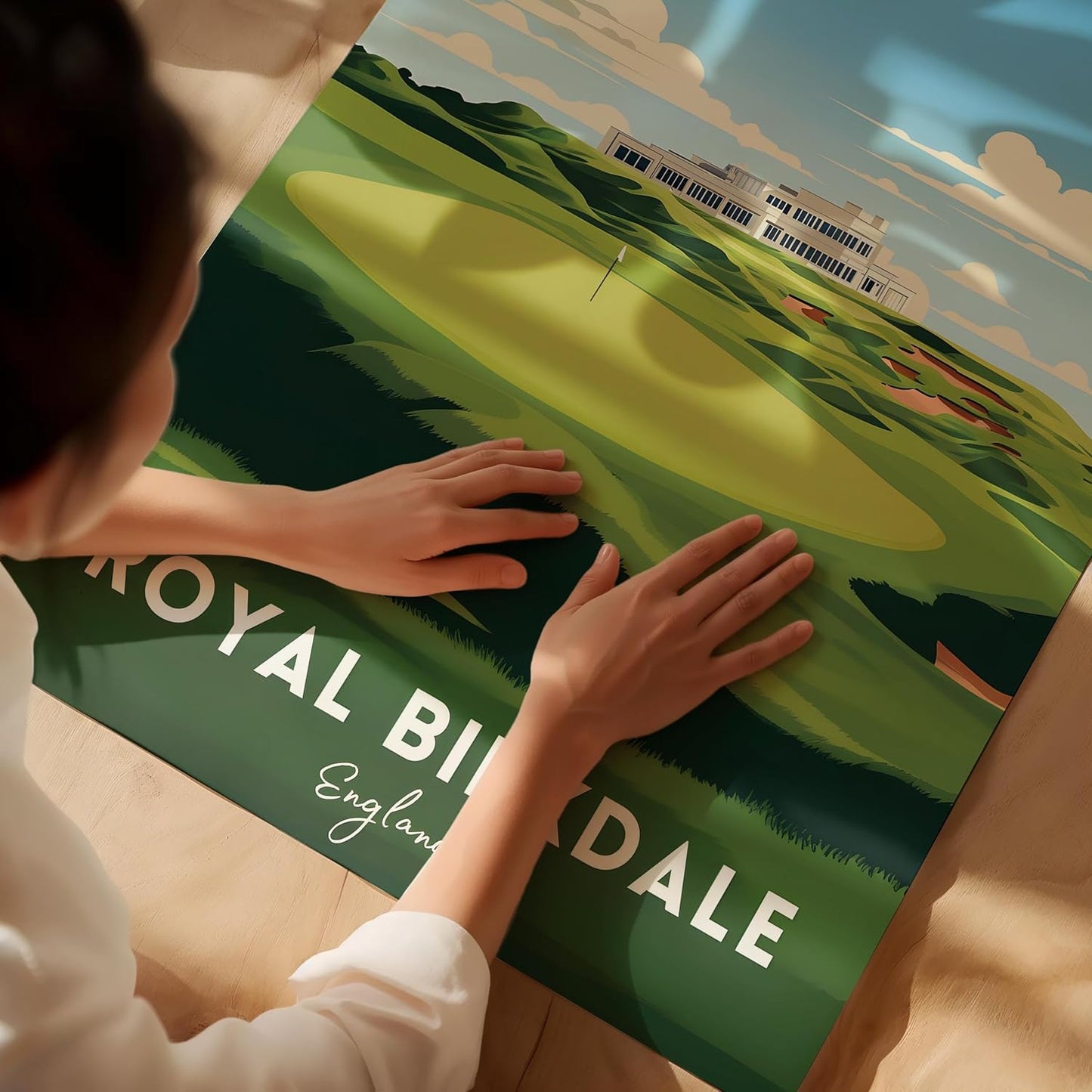 Golf Course Premium Giclee Fine Art Prints - Augusta, Pebble Beach, Pinehurst, Golf Course Posters, Golf Wall Art, Aesthetic Poster for Home Office Decor, Ready to Frame