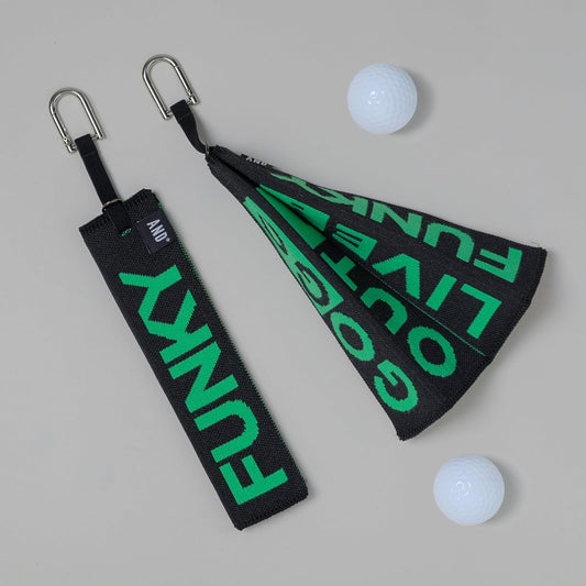 ANDGOLF Pleats Ball Towel, Use to Wash My Ball and Club, Best Choice for Golf Gifts, Embroidered Golf Towels, Clip for Bags/Pants/Skirts, Durable Elastic Band, Colorful Fashion Golf Item