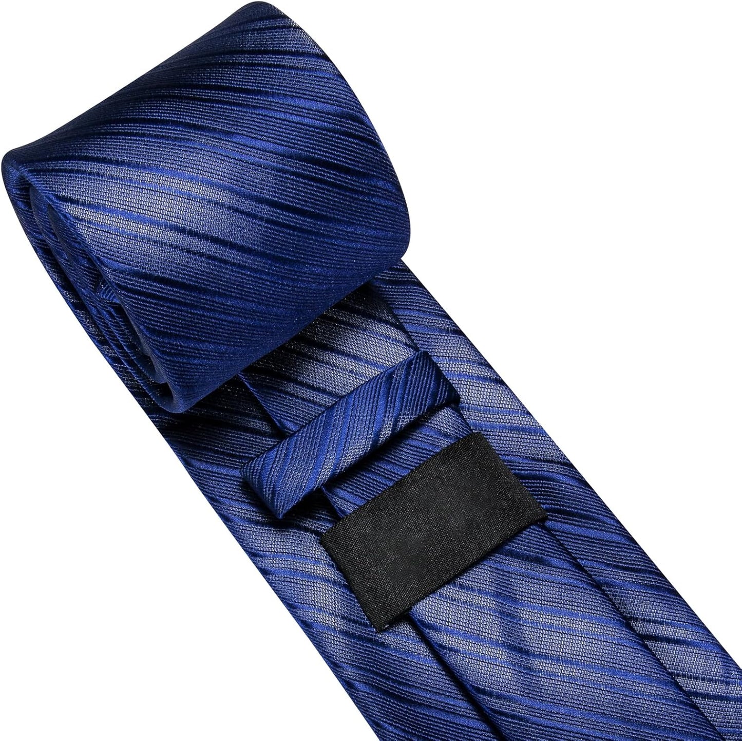 Dubulle Mens Paisley Striped Tie WOVEN Necktie for Men and Handkerchief Cufflinks Set Wedding Formal Business