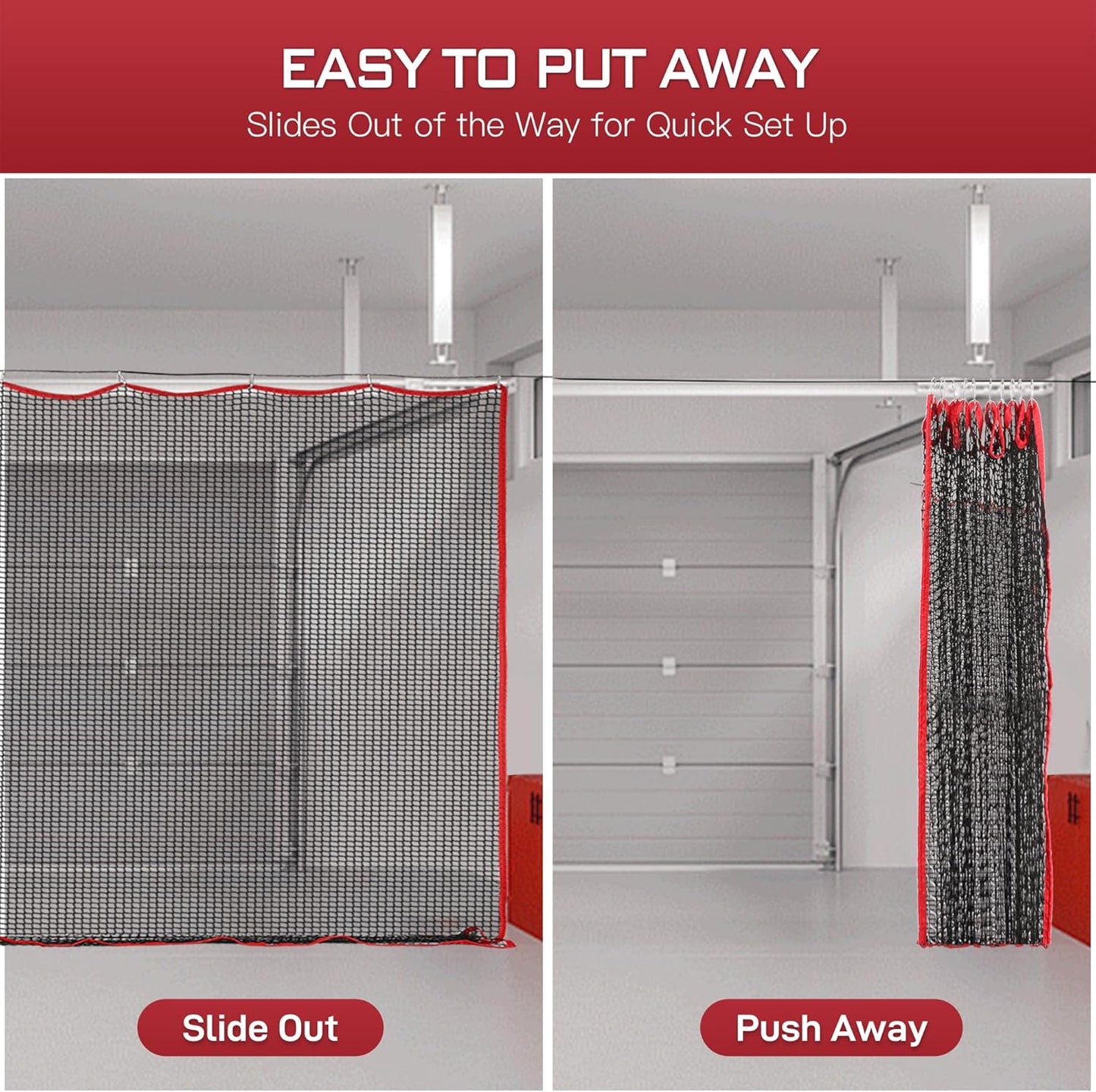 Golf Netting, 10ft, 15ft, 20ft Sports Netting - Heavy Duty High Impact Multi-Sport Practice Net for Golf, Baseball, Soccer, Hockey, Lacrosse, Backyard Driving & Training Barrier