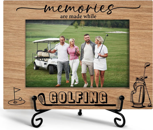 Golf Picture Frame, Golf Flag Frame, Gifts For Friends, Golf Decor Golf Decorations, Table Decor Wooden Picture Frame, 4x6 Frame-TJ06
