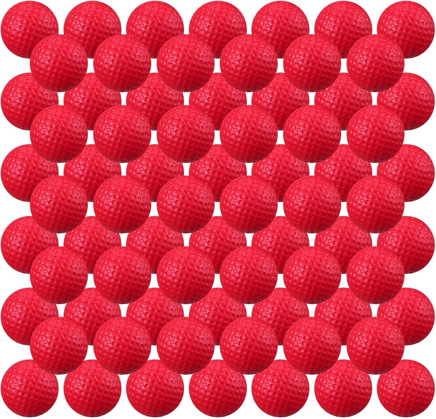 Junkin 80 Pcs Foam Golf Balls Rubber Practice Balls Realistic Feel and Flight Sport Training for Indoor or Outdoor Backyard Golf Training