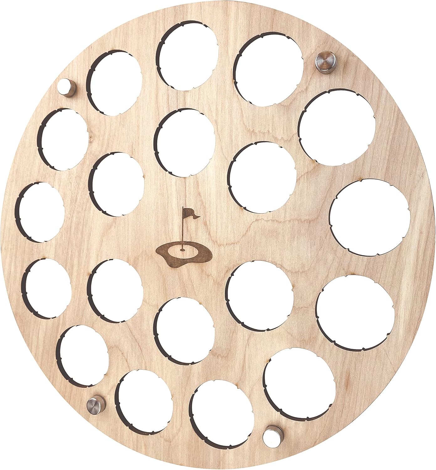 Torched Golf Ball Display Holder Collector’s Case Holds 19 Golf Balls Wall Mount Decor