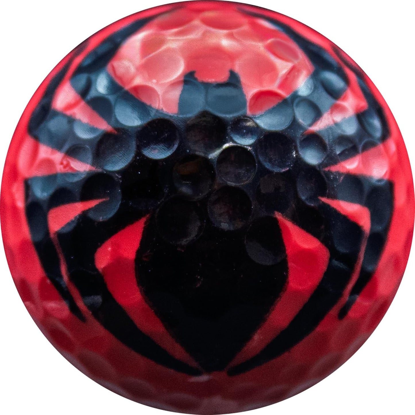 Spider Face Golf Balls – 12 Pack Red – Unique Golf Gift for Men, Dad, Grandpa – High-Performance 2-Piece