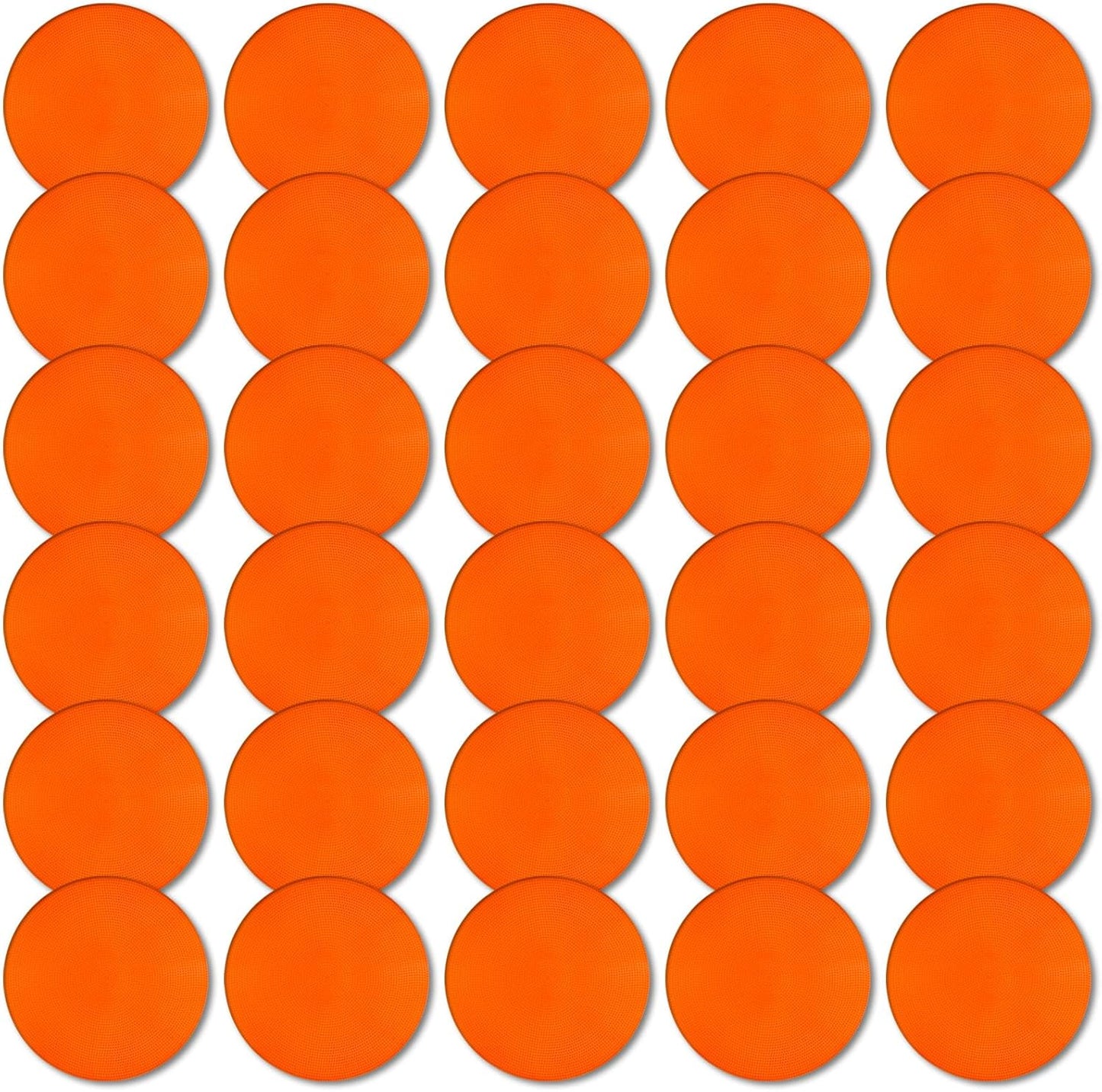 Poly Spot Markers 9 inch Non-Slip Rubber Agility Markers Flat Field Cones Floor Dots for Football, Soccer, Basketball Training Markers, School Activities, Exercise Drills, Social Distancing