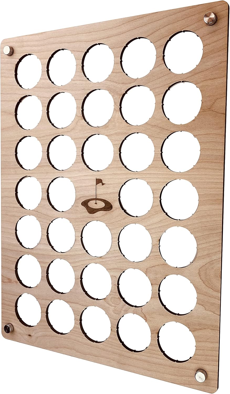 Torched Golf Ball Display Holder Collector’s Case Holds 39 Golf Balls Wall Mount Decor