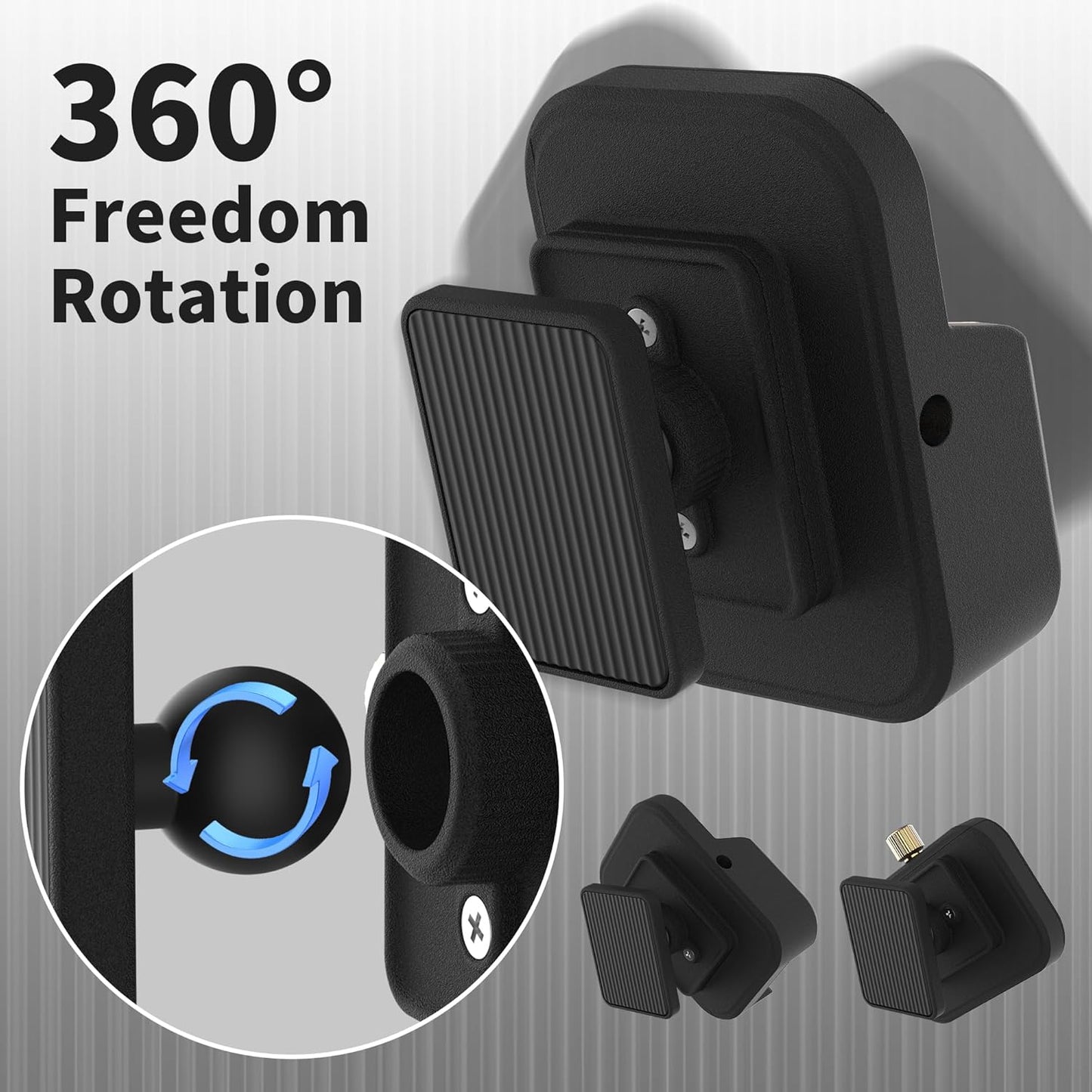 【2025 Upgraded】Full Metal Magnetic Golf Cart Phone Holder – Premium Golf Gift for Men, Compatible with EZGO, Club Car, Yamaha | Strong N52 Magnets | 360° Rotation | Works with iPhone, Samsung& More