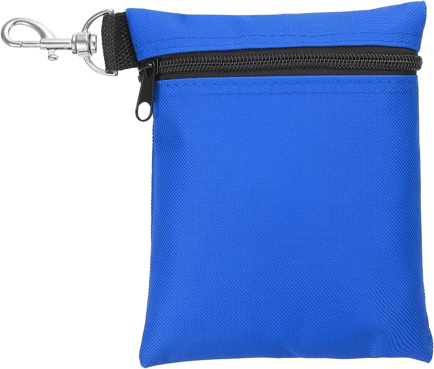 PATIKIL Golf Tee Pouch, Zipper Golf Ball Bag with Metal Lobster Claw Clip for Men Women Valuables Holder