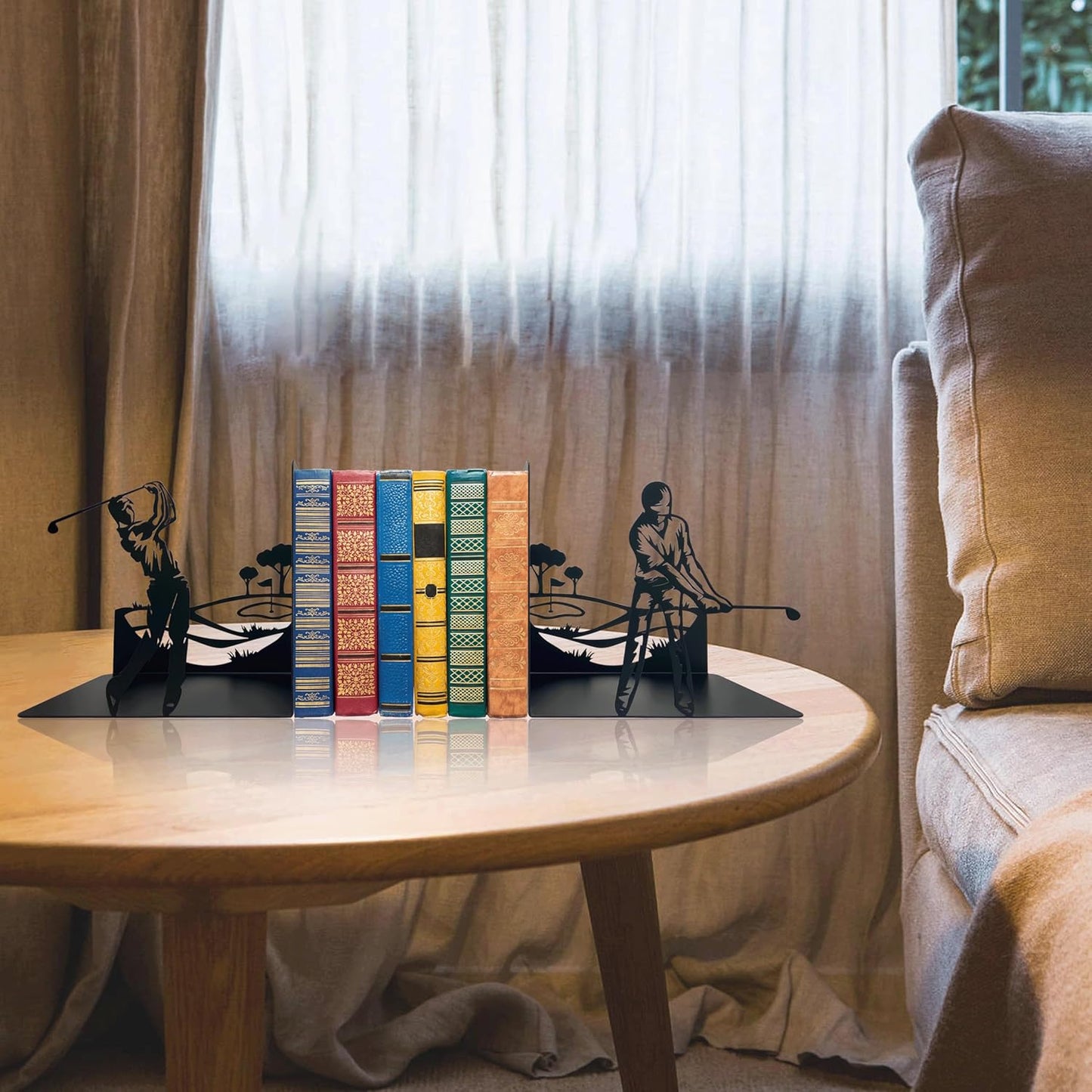 Golf Decorative Bookends – Golf Home Decor and Office Décor - Great Gift Idea for Golf Lovers