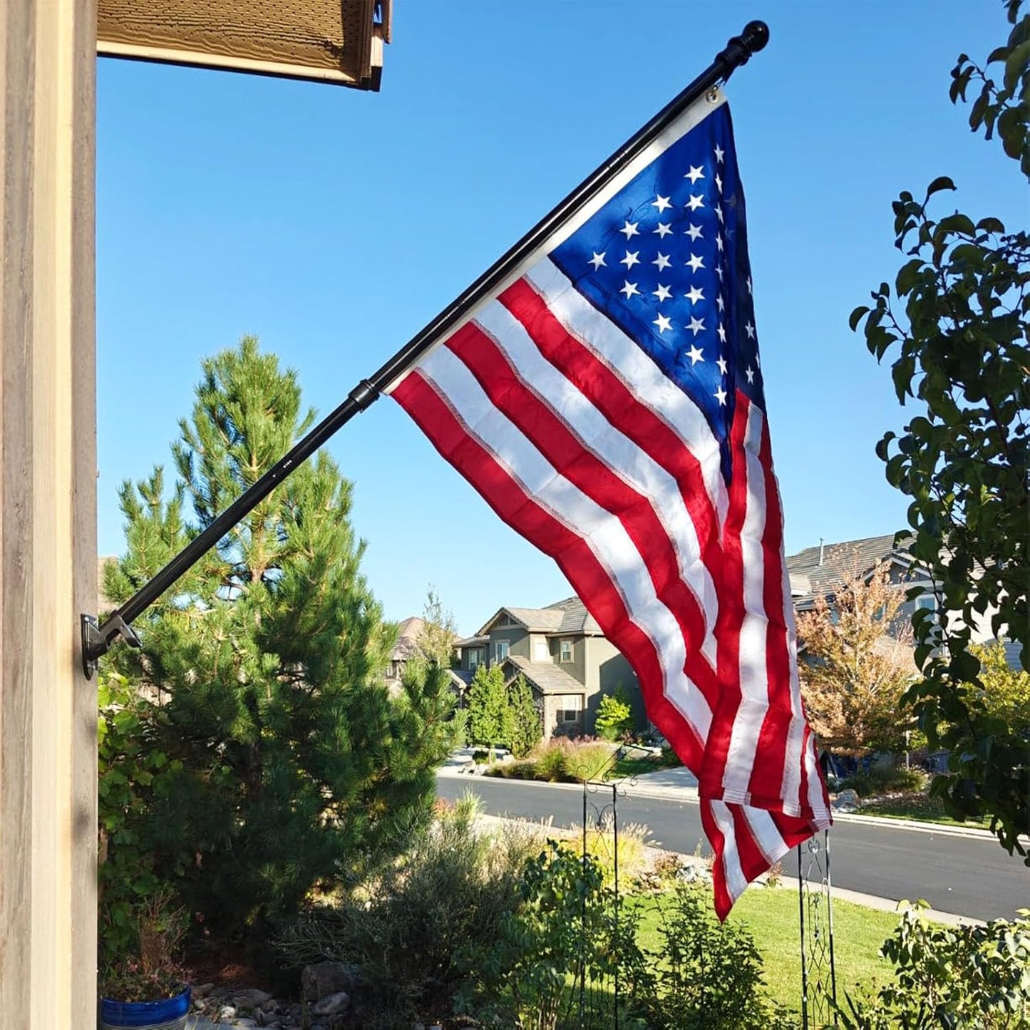 JRED 3x5 American Flag Indestructible US Flag 3x5 Heavy Duty Outdoor USA 420d Nylon TearProof Flags for Outside High Wind All Weather Longest Lasting Embroidered Stars