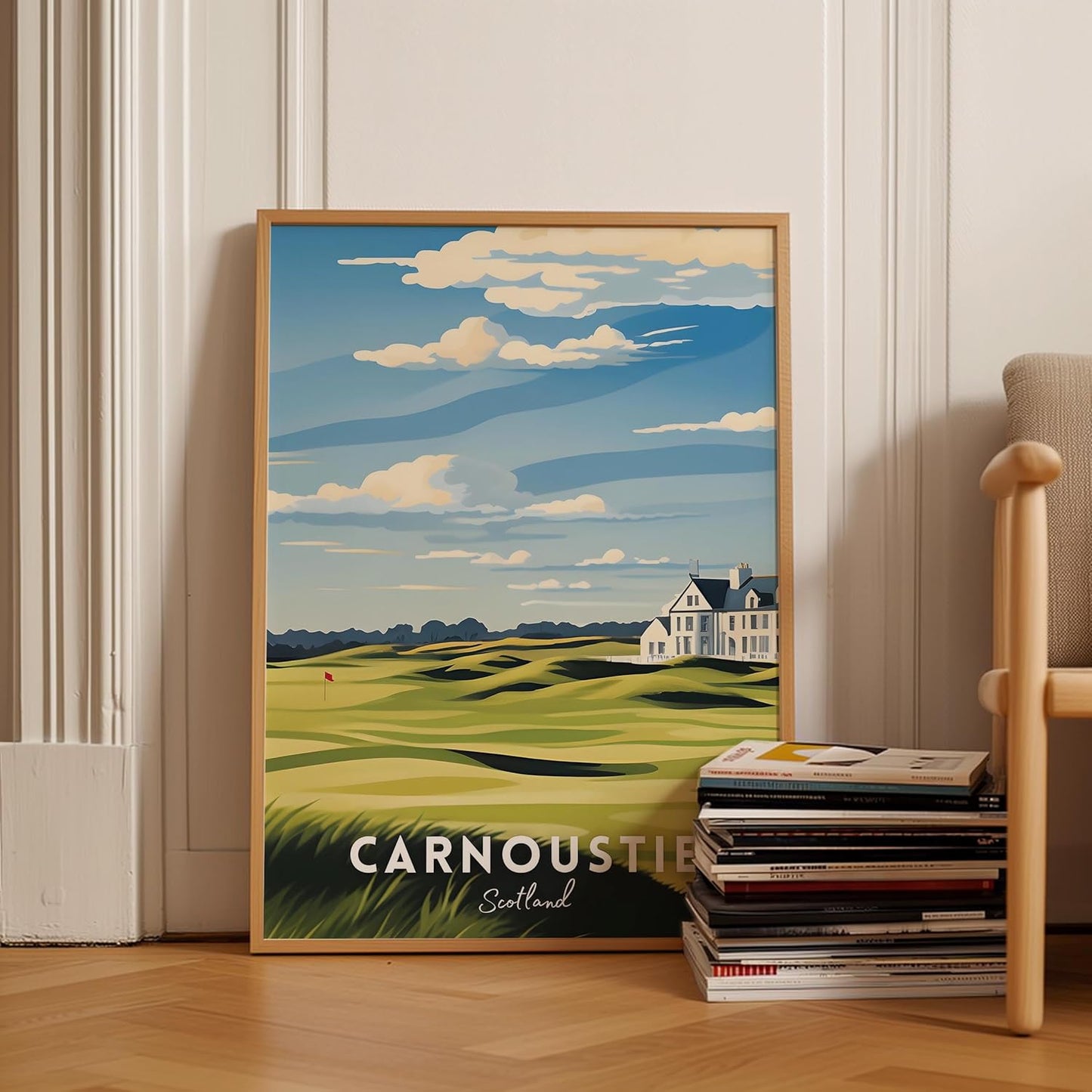 Golf Course Premium Giclee Fine Art Prints - Augusta, Pebble Beach, Pinehurst, Golf Course Posters, Golf Wall Art, Aesthetic Poster for Home Office Decor, Ready to Frame
