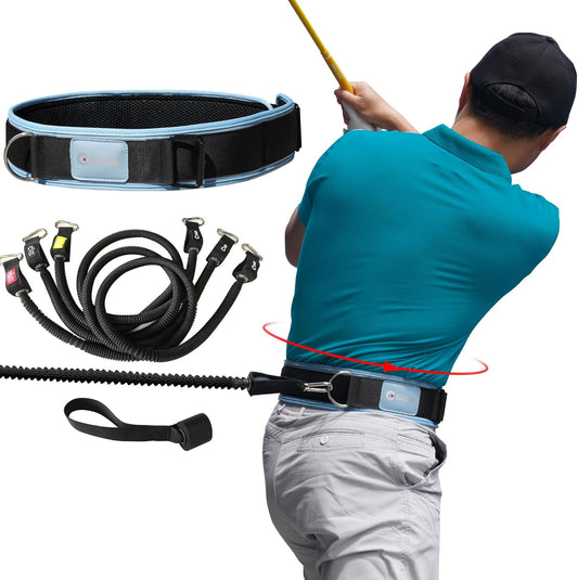 GAIARENA Golf Core Strength Trainer Swing Power Training Equipment, Golfing Exercise Resistance Bands Indoor Golf Fitness Equipment to Improve Speed Strength Flexibility Rotation Swing Posture
