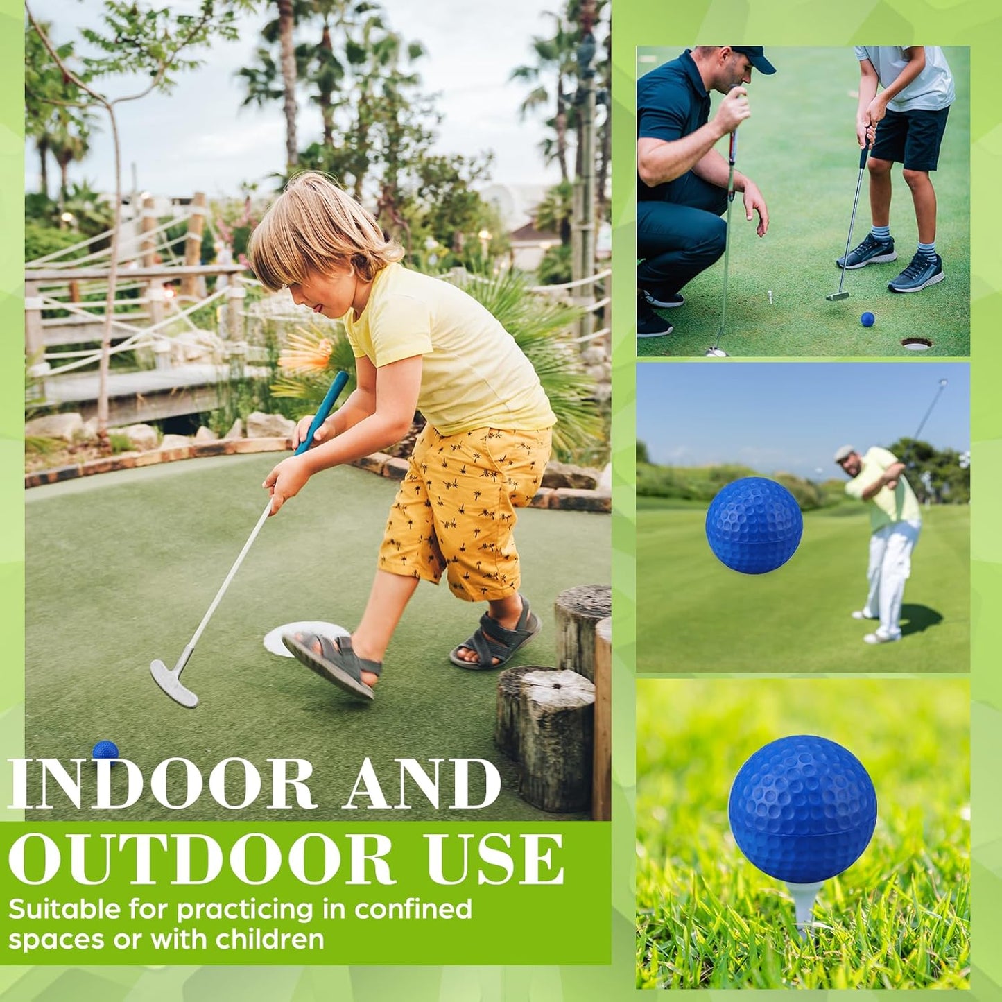 12 Pcs Foam Golf Practice Balls Soft Foam Balls for Golf Practice Realistic Feel and Flight Sport Training