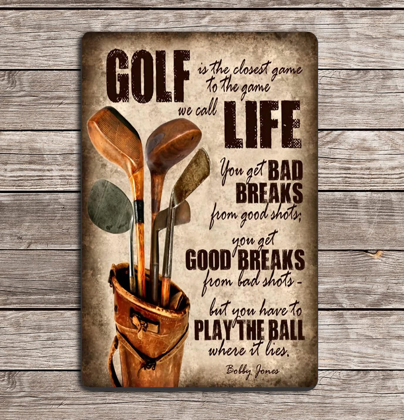 Cusde Golfing Golf Life Metal Tin Sign Retro Wall Art Vintage Decor Poster Wall Decorations for Home Bar Pub Man Cave Outdoor Indoor 8x12 Inch