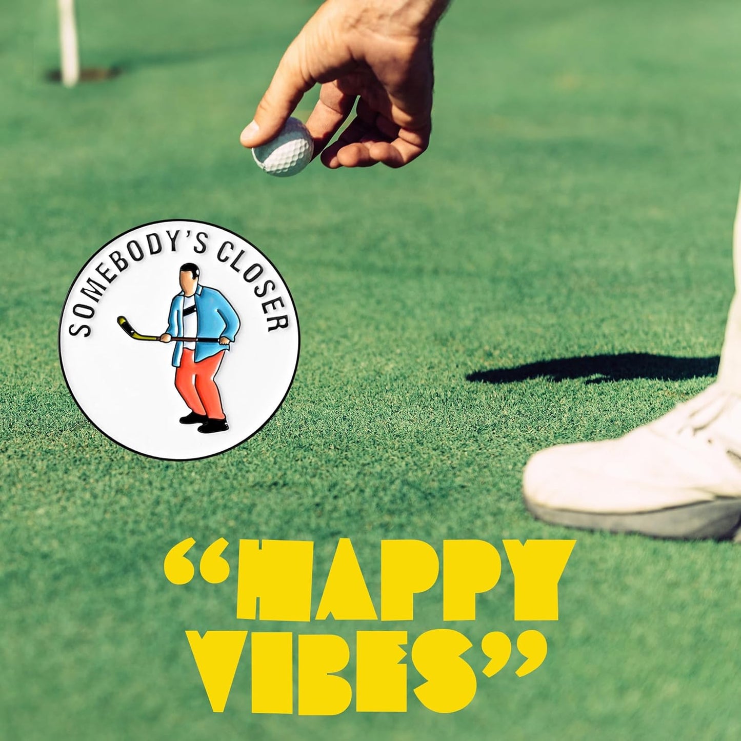 ZEETY Funny Golf Ball Marker with Magnetic Hat Clip – Golf Accessories for Men and Women, Great Golf Gift for Players with Attitude