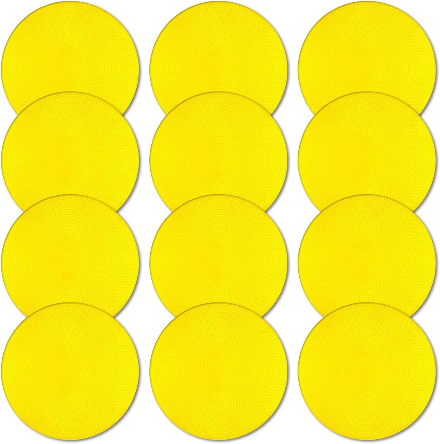Poly Spot Markers 9 inch Non-Slip Rubber Agility Markers Flat Field Cones Floor Dots for Football, Soccer, Basketball Training Markers, School Activities, Exercise Drills, Social Distancing
