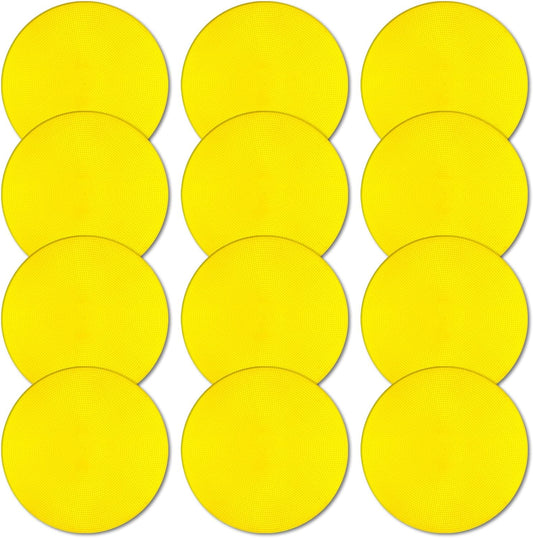 Poly Spot Markers 9 inch Non-Slip Rubber Agility Markers Flat Field Cones Floor Dots for Football, Soccer, Basketball Training Markers, School Activities, Exercise Drills, Social Distancing
