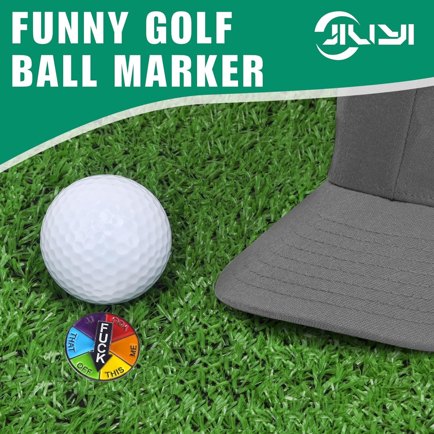 Golf Ball Marker Hat Clip, Golf Accessories for Men, Golf Ball Stamp, Funny Golf Gifts, Golf Gadgets