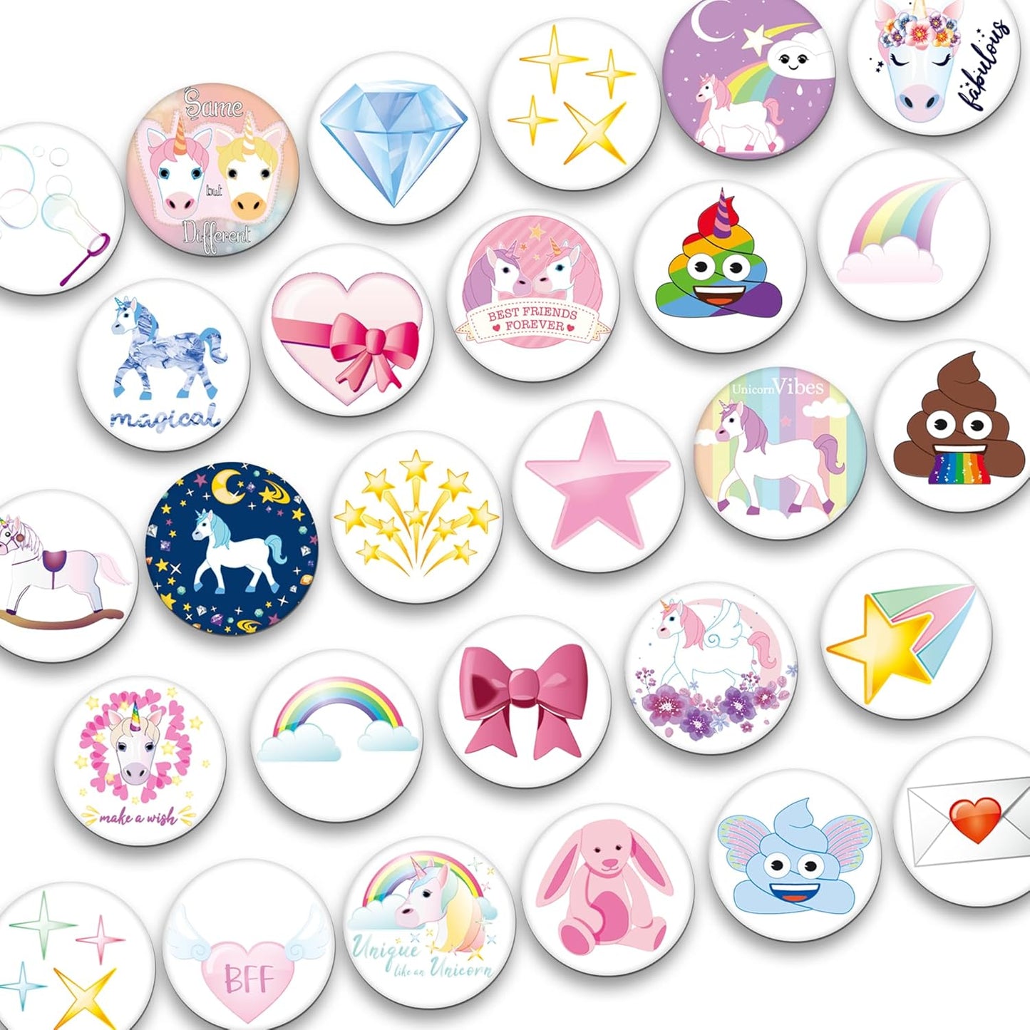 MORCART 28PCS Emoji Wonderland Magnets - Funny & Cute Fridge & Locker Decorative Magnets - Perfect for Office, Kitchen & Gifts