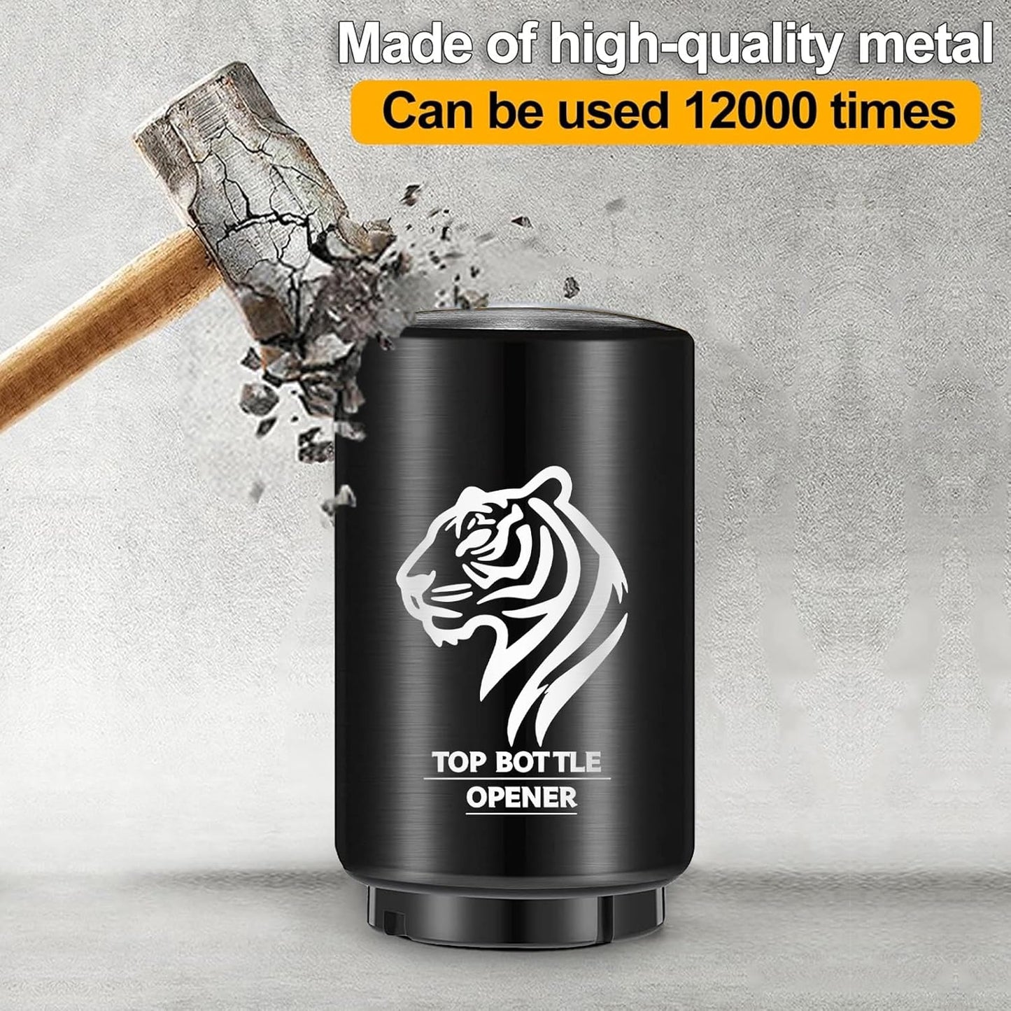 Beer Bottle Opener 2PCS Push Down Bottle Opener, Automatic Beer Openers, Stainless Steel Bottle Cap Mover Magnetic Corkscrew, Beer Bar Accessories Gifts for Him BF,Can Openers for Home Picnic Camping