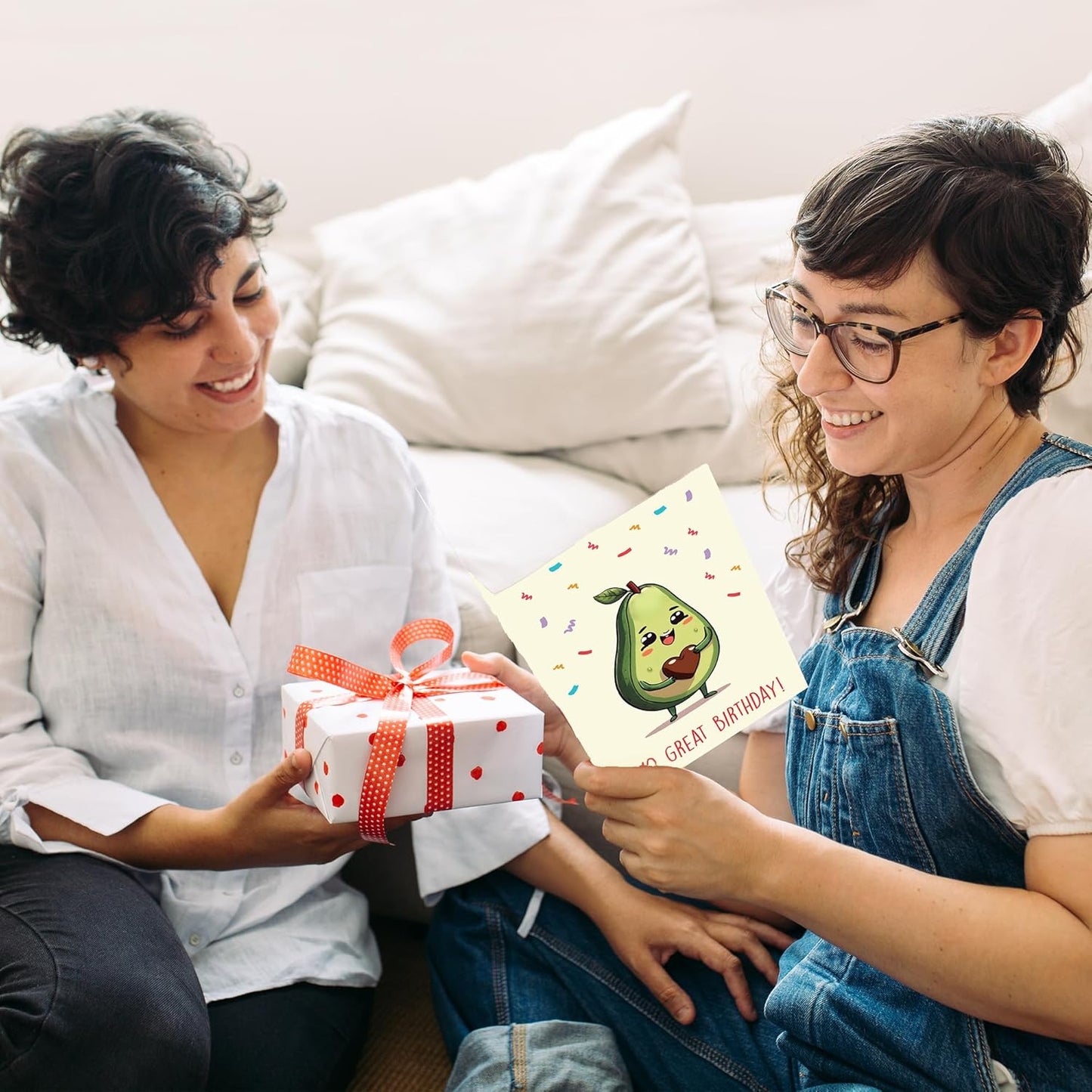 Cheerin Happy Birthday Card for Him or Her - Funny Avocado Birthday Card - Hilarious Gag Gift for Men Women Girlfriend Boyfriend Husband Wife