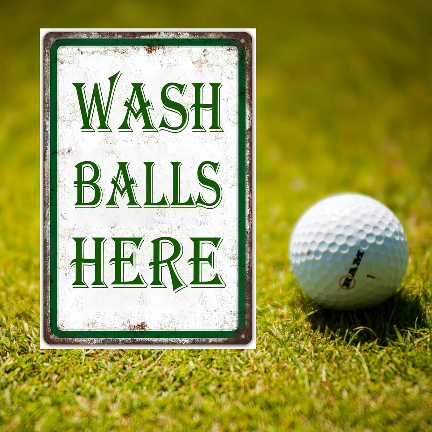 Golf Decor Golf Metal Signs Golf Decorations For Home Wash Balls Here Vintage Metal Funny Gifts Golf Tin Signs Man Cave Sports Golfer Sports Bathroom Decor 12 X 8 Inches
