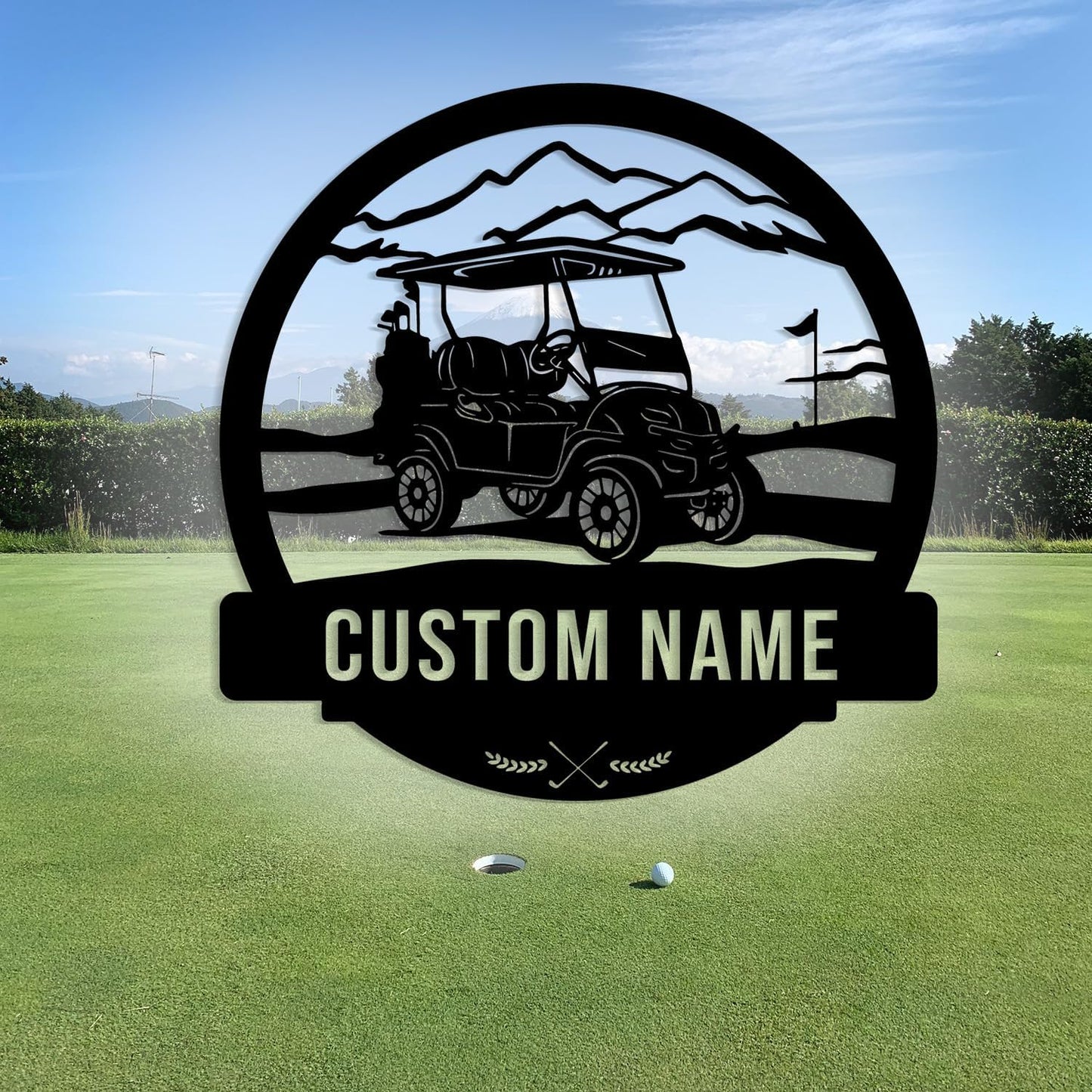 Custom Golf Metal Signs, Personalized Signage Wall Art Decor, Golfer Name Signs, Golf Metal Home Decor, Golf Club Signs (Style-8)