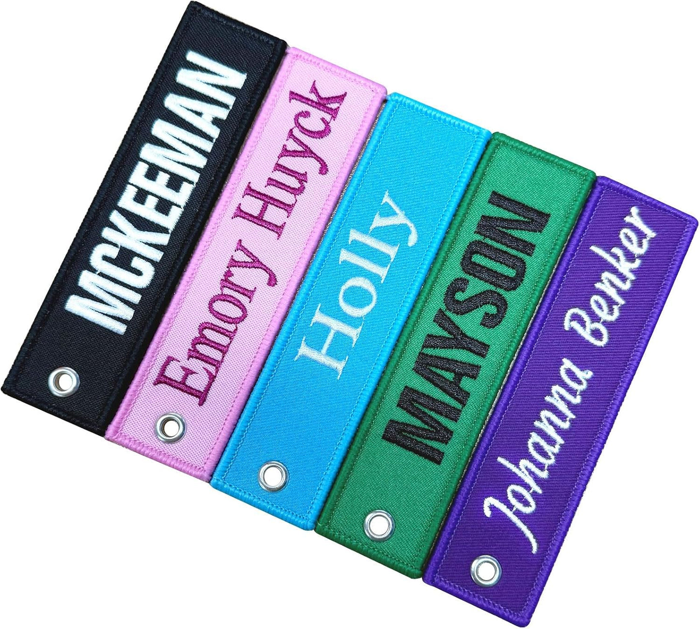 Custom Luggage Tags,1PCS Personalized Embroidered ID Tags for Suitcases & Travel Bags,Travel Suitcases Tags Label with Stainless Steel Loop for Baggage Luggage Bags Keys for Easy Bag Recognition (CO1)