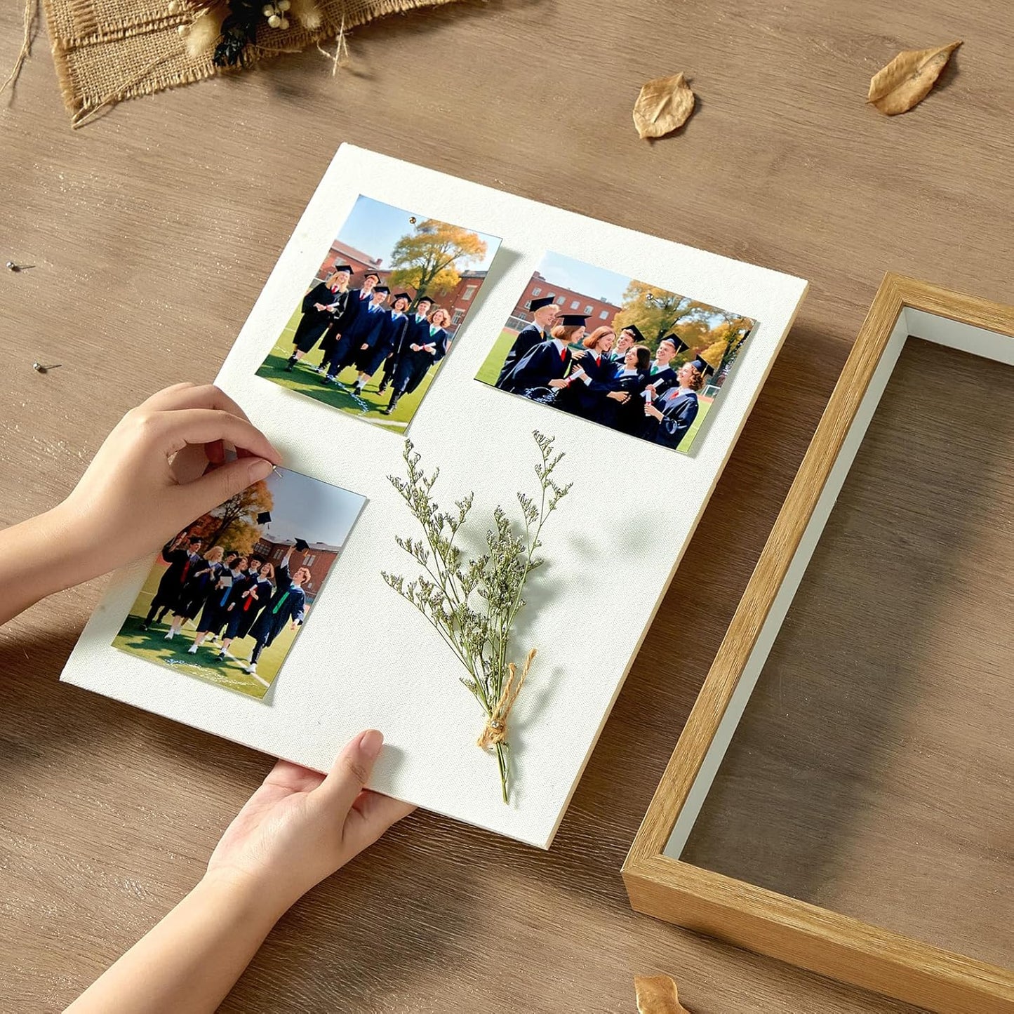 11x14 Shadow Box Display Case Picture Frame with Soft Linen Back, Large Deep Black Shadow Box 11x14 for Flowers Medal Display Case Jersey pet Graduation Memorabilia Baby Ltems Crafts Photos