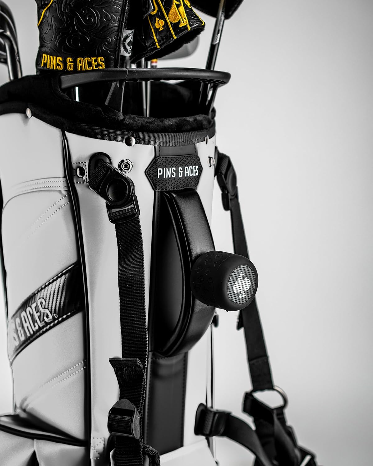 Pins & Aces Player Preferred Golf Bag - Premium Design, Lightweight Golf Bag with Stand - Velvet-Lined 5-Way Club Divider System