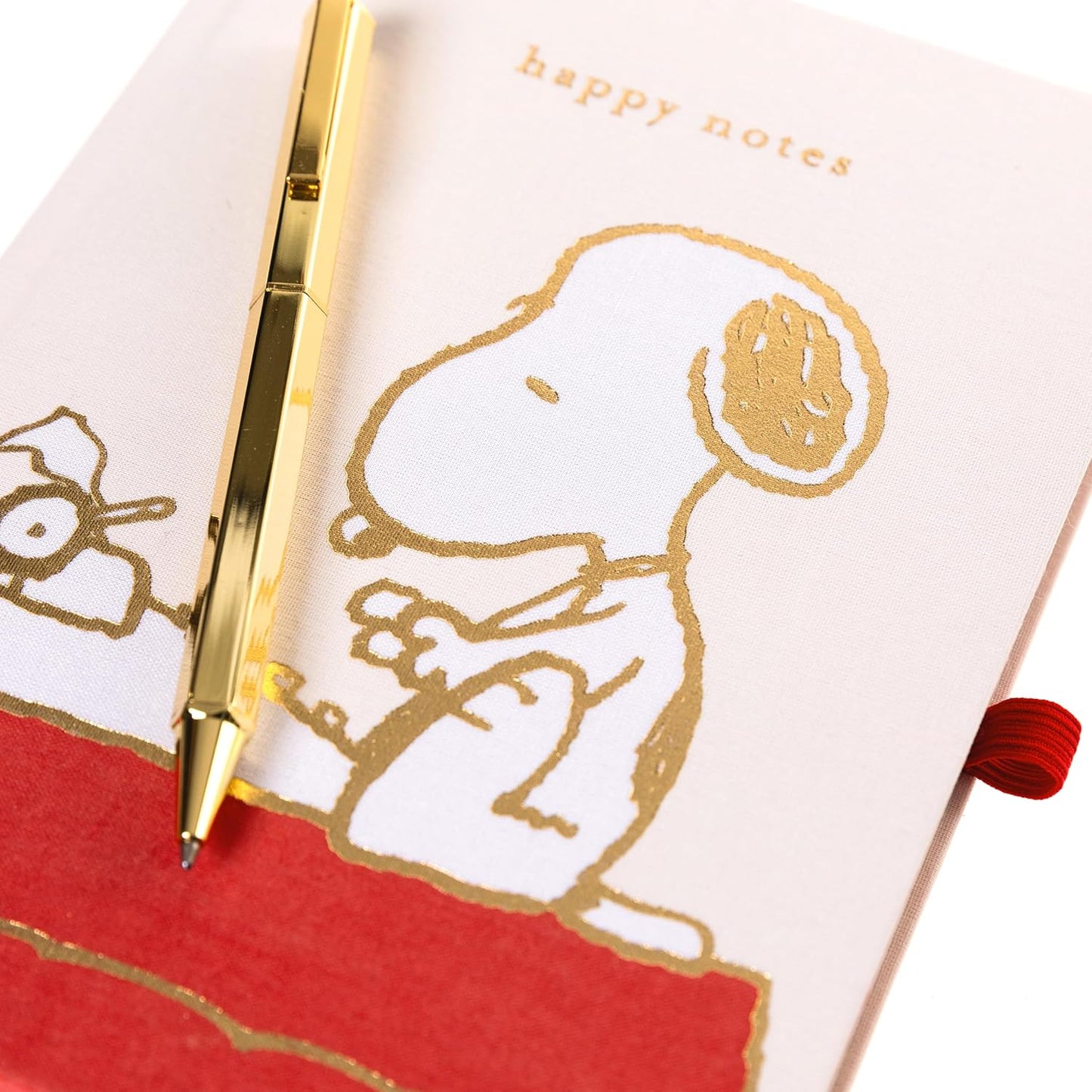 Graphique Snoopy Lined Journal Plus Pen Luxe Collection, Hardcover Diary Notebook for Writing, Gold Foil Embossing, 160 Pages, 6” x 8”