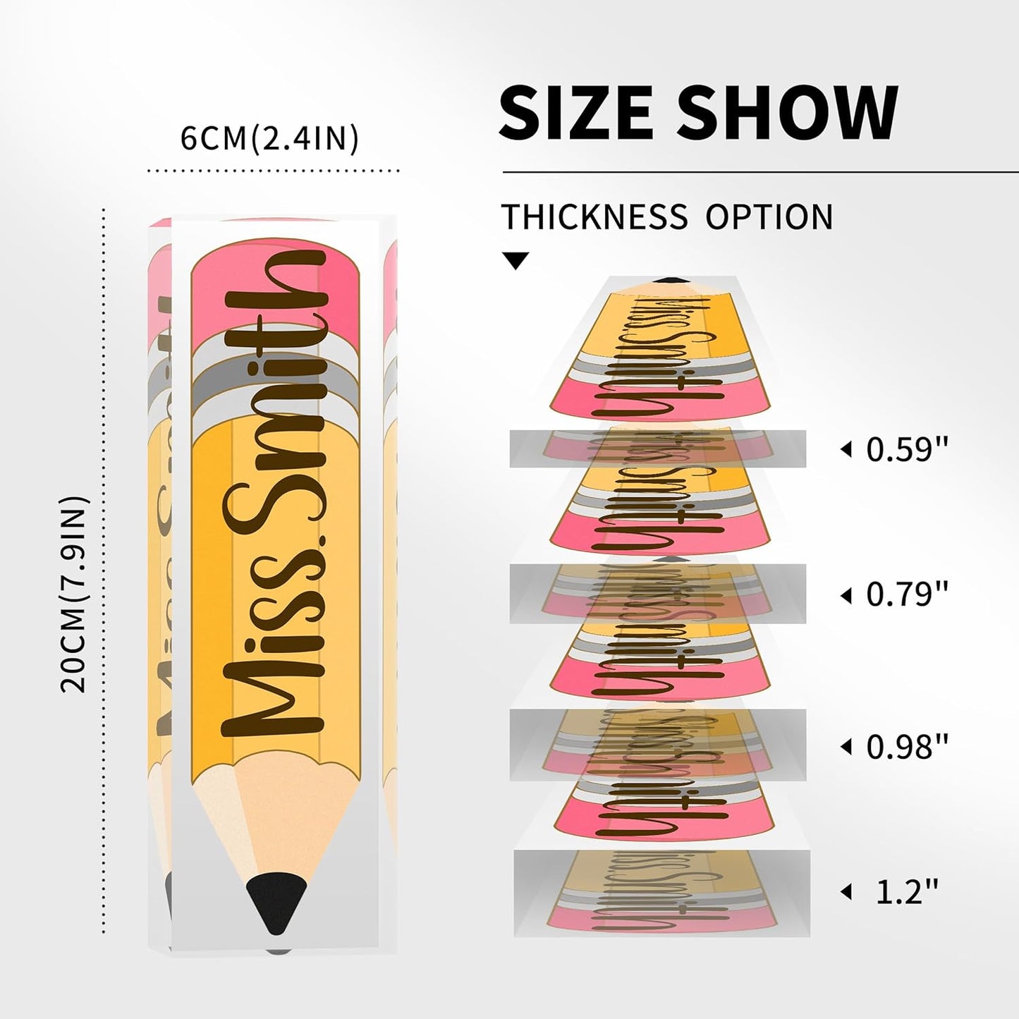 Teacher Name Plate for Desk, Acrylic Desk Name Plate Personalized Office Desk Decor, Teacher Appreciation Gifts Beast Teacher Gifts