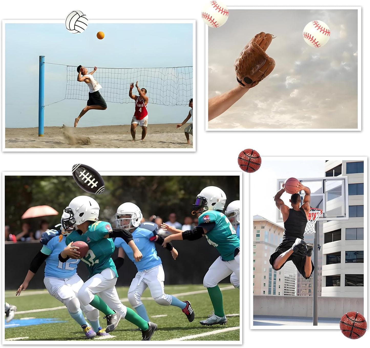 KEYDUACU 12Pcs Strong Ball Magnets,3D Volleyball Sports Craft Decoration Magnet,Strong Fridge Magnets for Kitchen, School,Office Whiteboard, Cabinet and Dishwasher