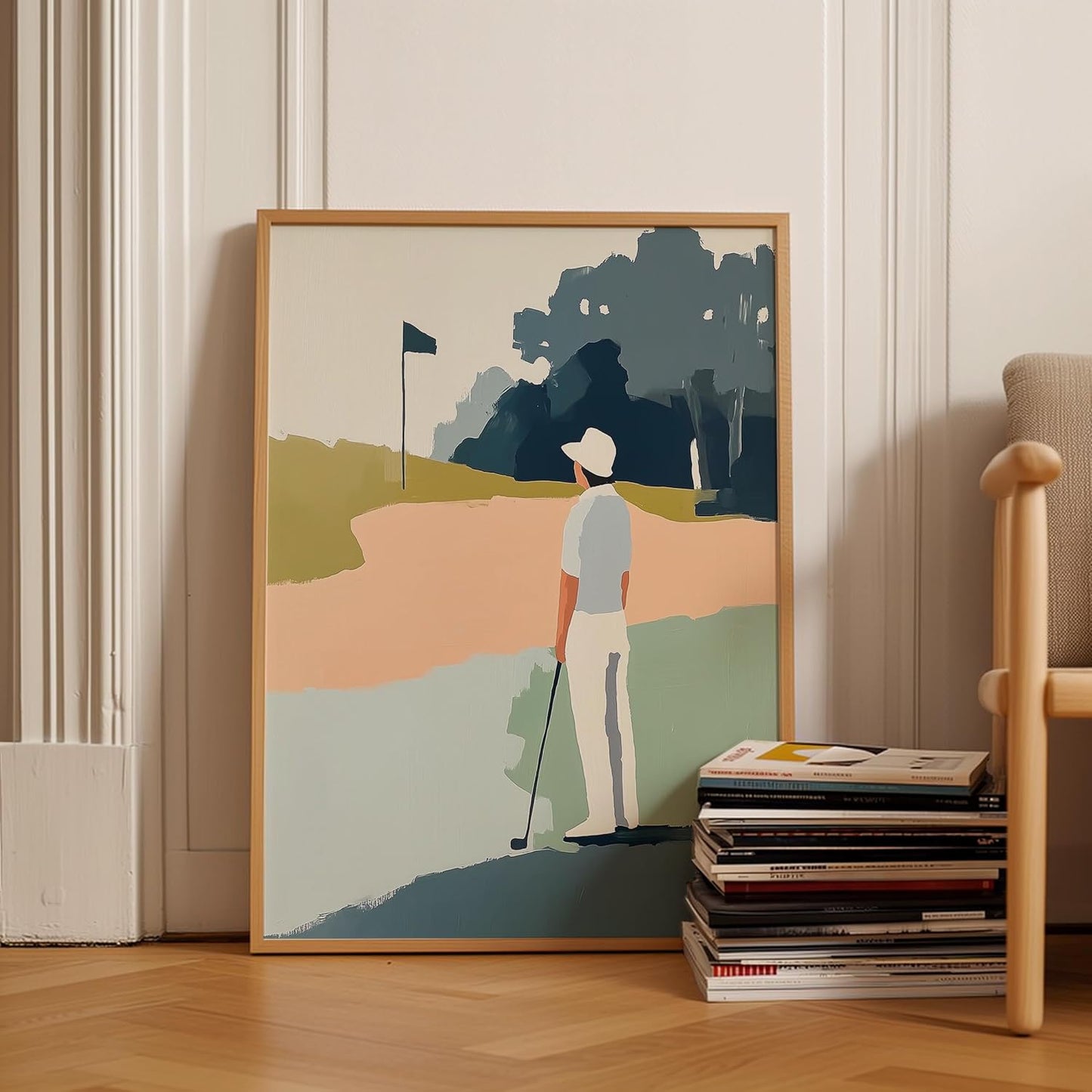 Golf Impressionist Art Print Posters - Premium Giclee Fine Art Prints - Sporty and Sophisticated Home Decor Posters, Golfer Art Prints for Home and Office Decor - Vintage Aesthetic, Ready to Frame