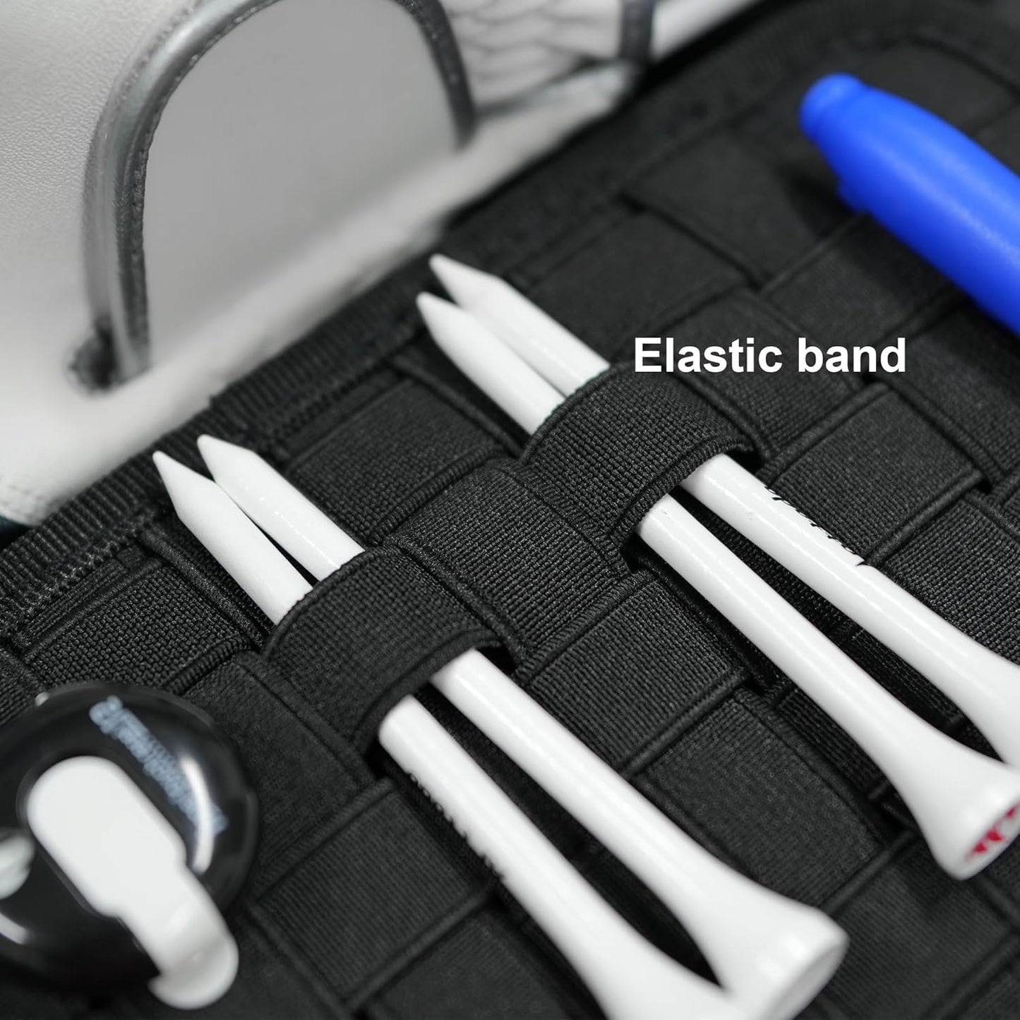 Golf Glove Case with Glove Shaper, Golf Accessories Storage Case for Tees, Ball Markers, Phone, Hard Shell Golf Bag Organizer for Golfers. A Golf Bag Accessories Must Have