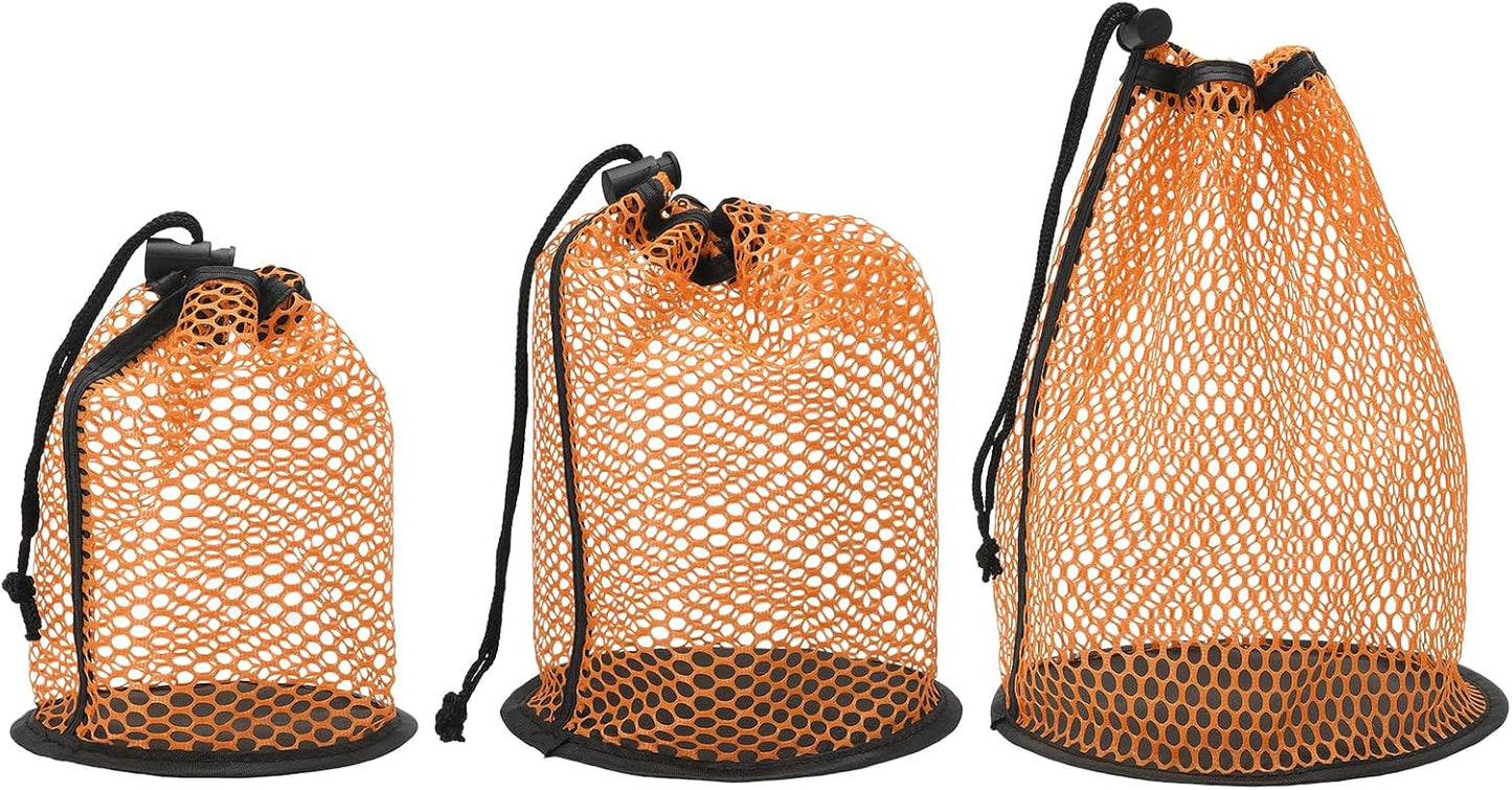 Golf Ball Storage Bag Nylon Mesh Golf Pouch with Adjustable Drawstring Closure for Sports Supplies Tennis