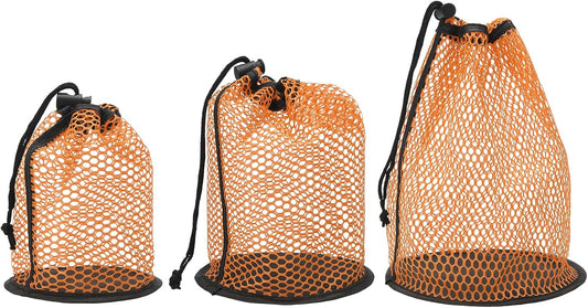 Golf Ball Storage Bag Nylon Mesh Golf Pouch with Adjustable Drawstring Closure for Sports Supplies Tennis